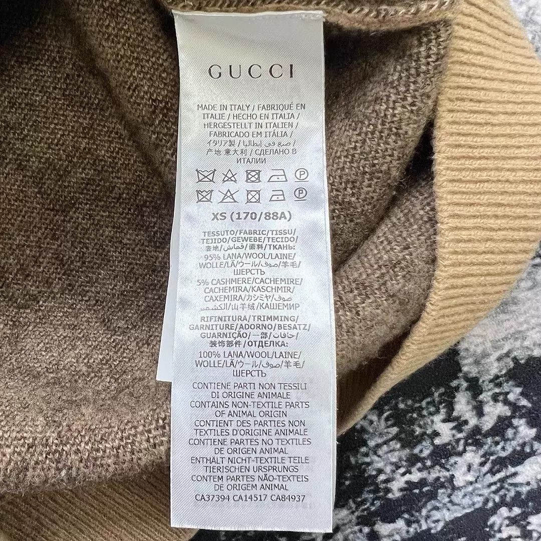 Gucci GUCCI camel double G wool cardigan XS Size US XS / EU 42 / 0 - 7 Thumbnail