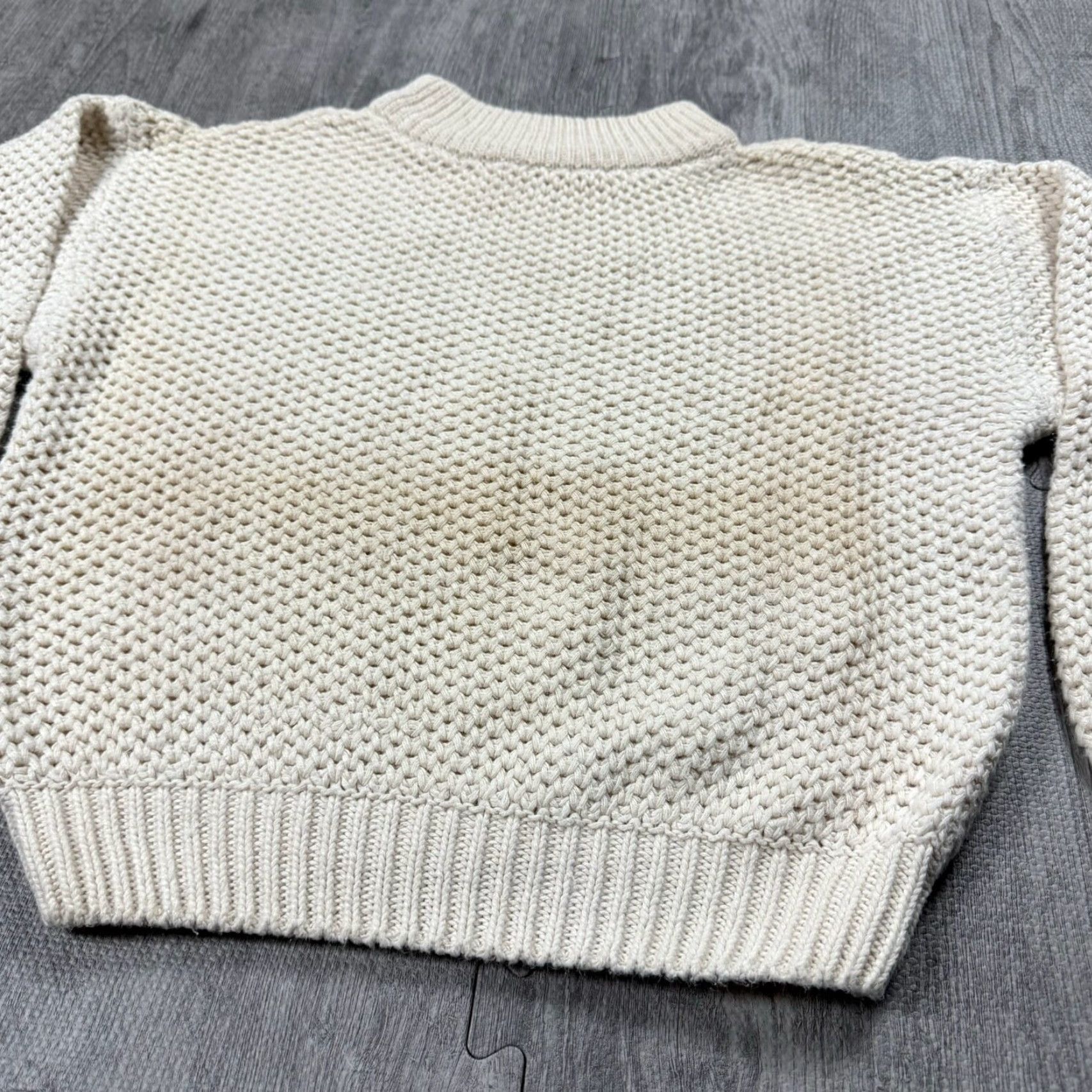 Krizia VINTAGE Krizia Women's Chunky Knit Sweater Mock Neck Pullover Ivory 90s Size Medium Size M / US 6-8 / IT 42-44 - 2 Thumbnail