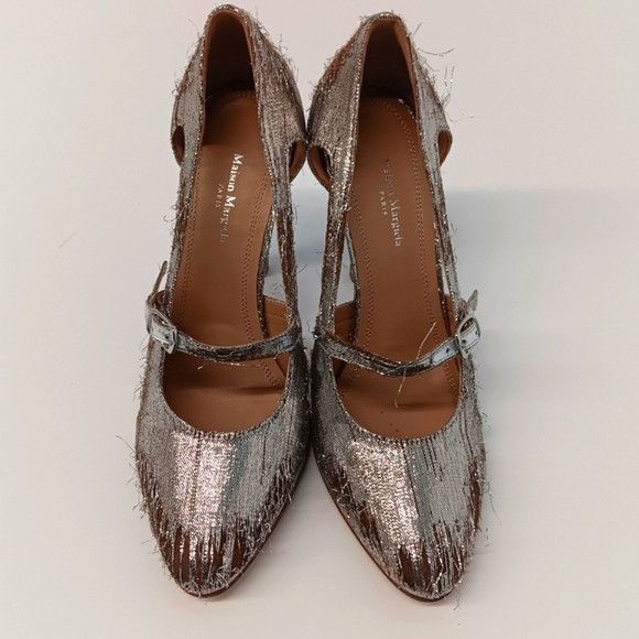 Maison Margiela Maison Margiela Distressed Metallic Mary Jane Pumps -EU36 Size US 6 / IT 36 - 4 Thumbnail