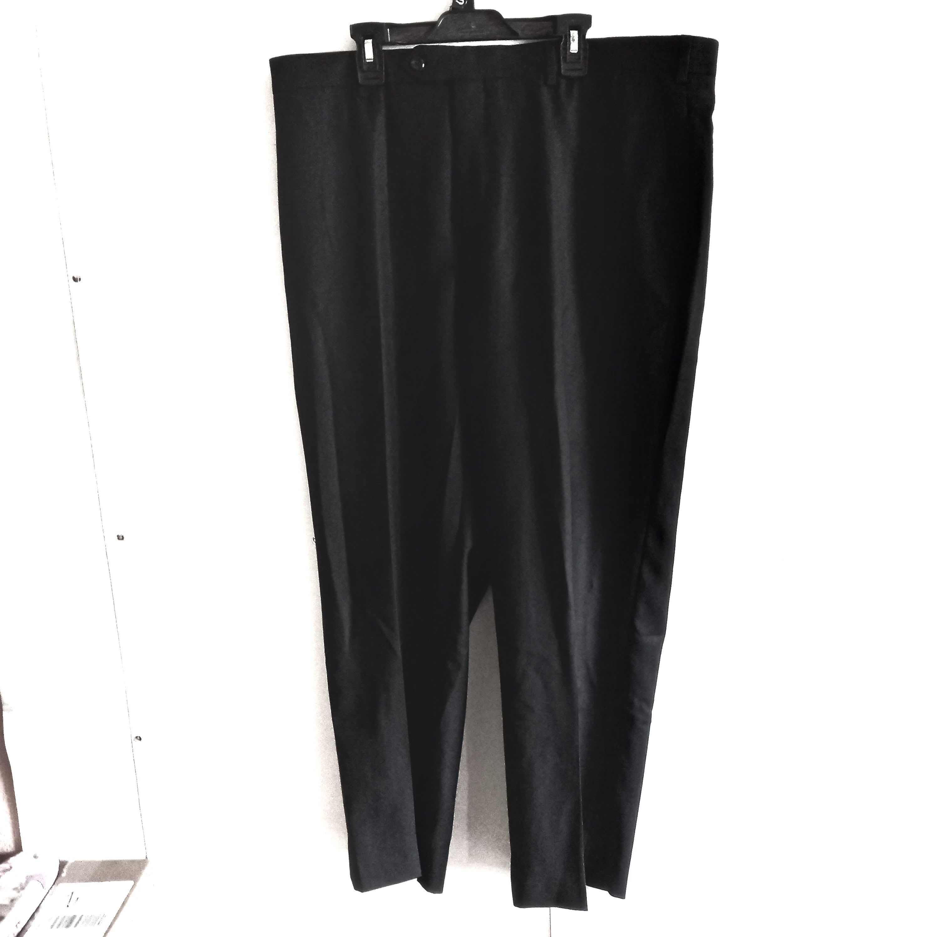 Jos. A. Bank Jos A Bank Travelers Collection Black Pleated Dress Pants Size US 38 / EU 54 - 1 Thumbnail
