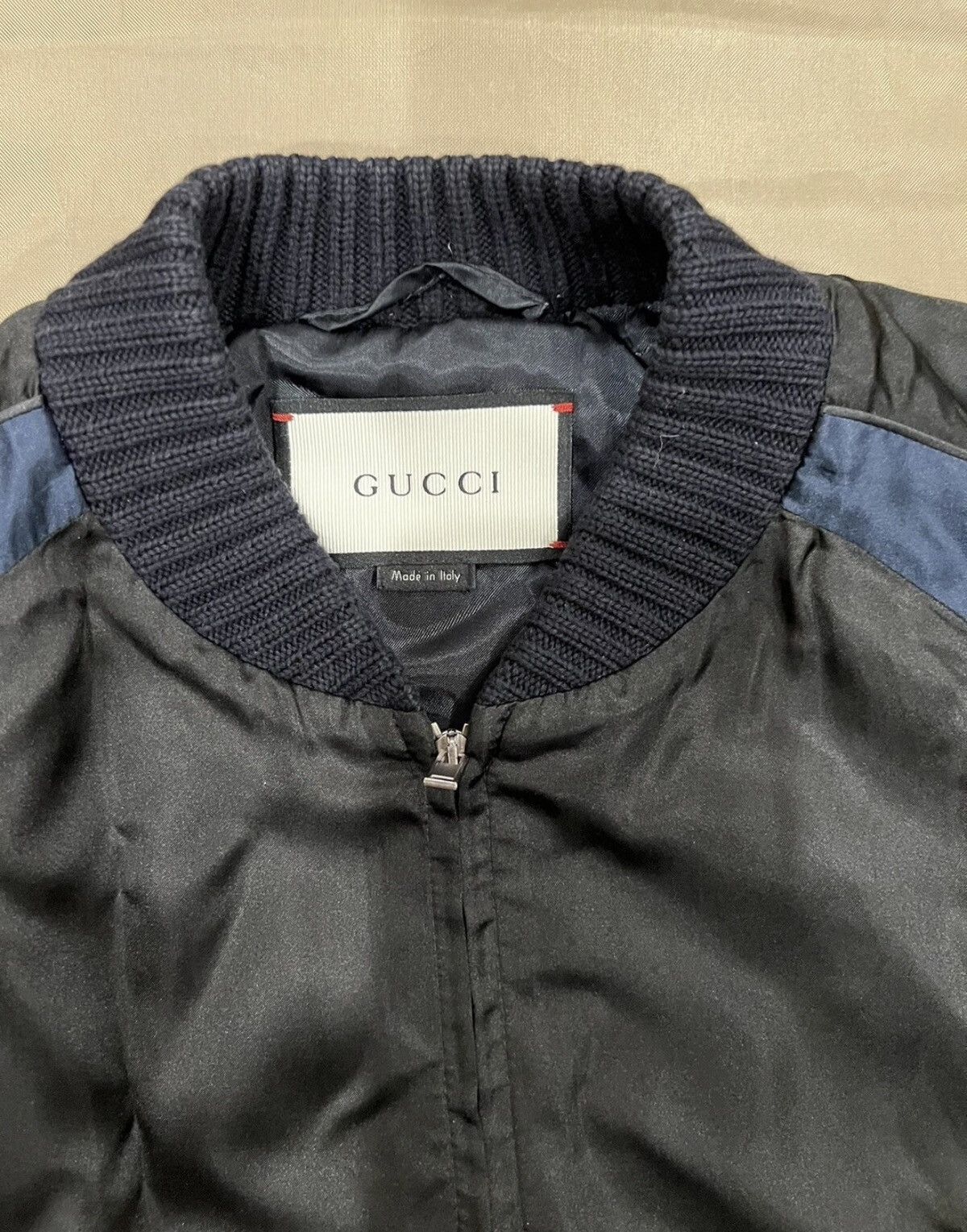 Gucci GUCCI SS16 REVERSIBLE EAGLE EMBROIDERED SATIN BOMBER Size 50 Size US M / EU 48-50 / 2 - 3 Thumbnail
