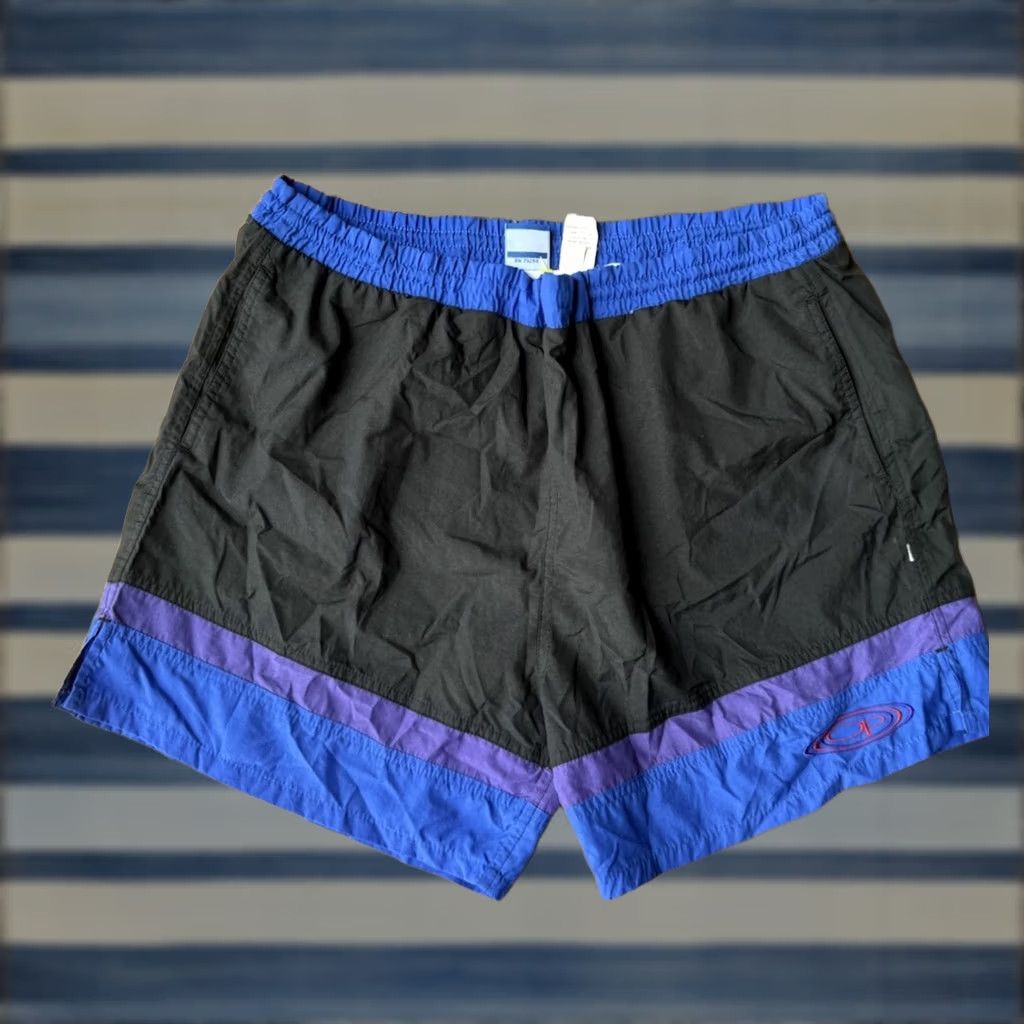 Ocean Pacific VINTAGE Ocean Pacific OP Nylon Swim Trunks Mens Large Lined Pockets Surf Black 90s Size US 33 - 1 Thumbnail