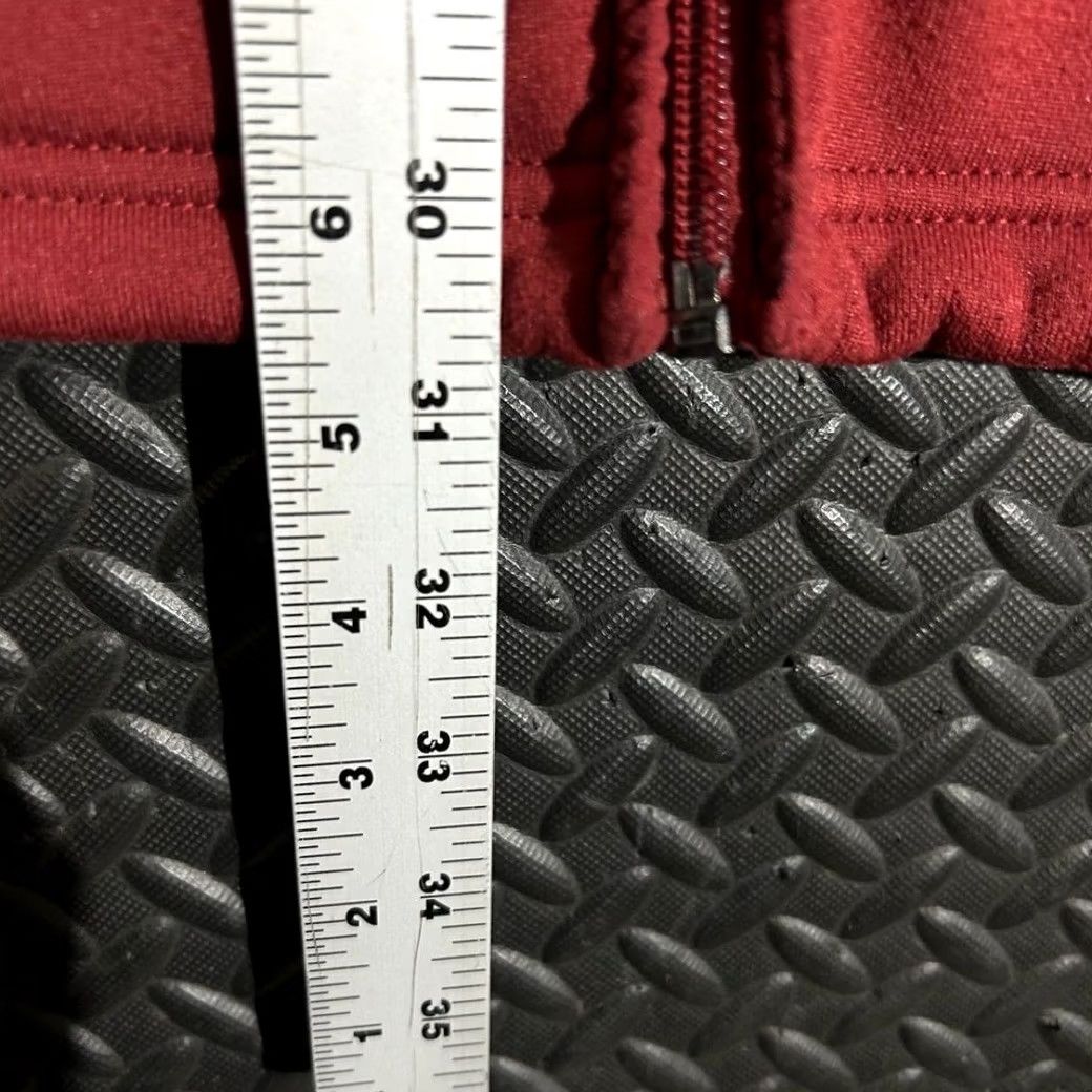 The Unbranded Brand Universal Orlando Fleece Jacket Red Full Zip Embroidered Logo Men XL Gray Jacket Size US XL / EU 56 / 4 - 5 Thumbnail