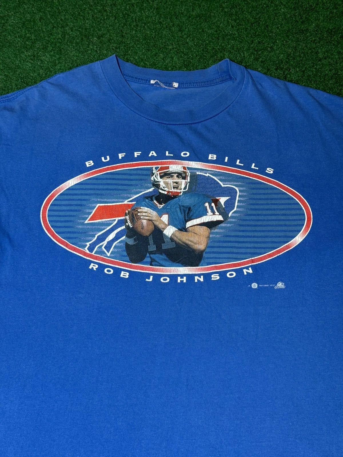 NFL × Vintage Vintage Buffalo Bills Rob Johnson #11 NFL Large T Shirt Size US L / EU 52-54 / 3 - 2 Thumbnail