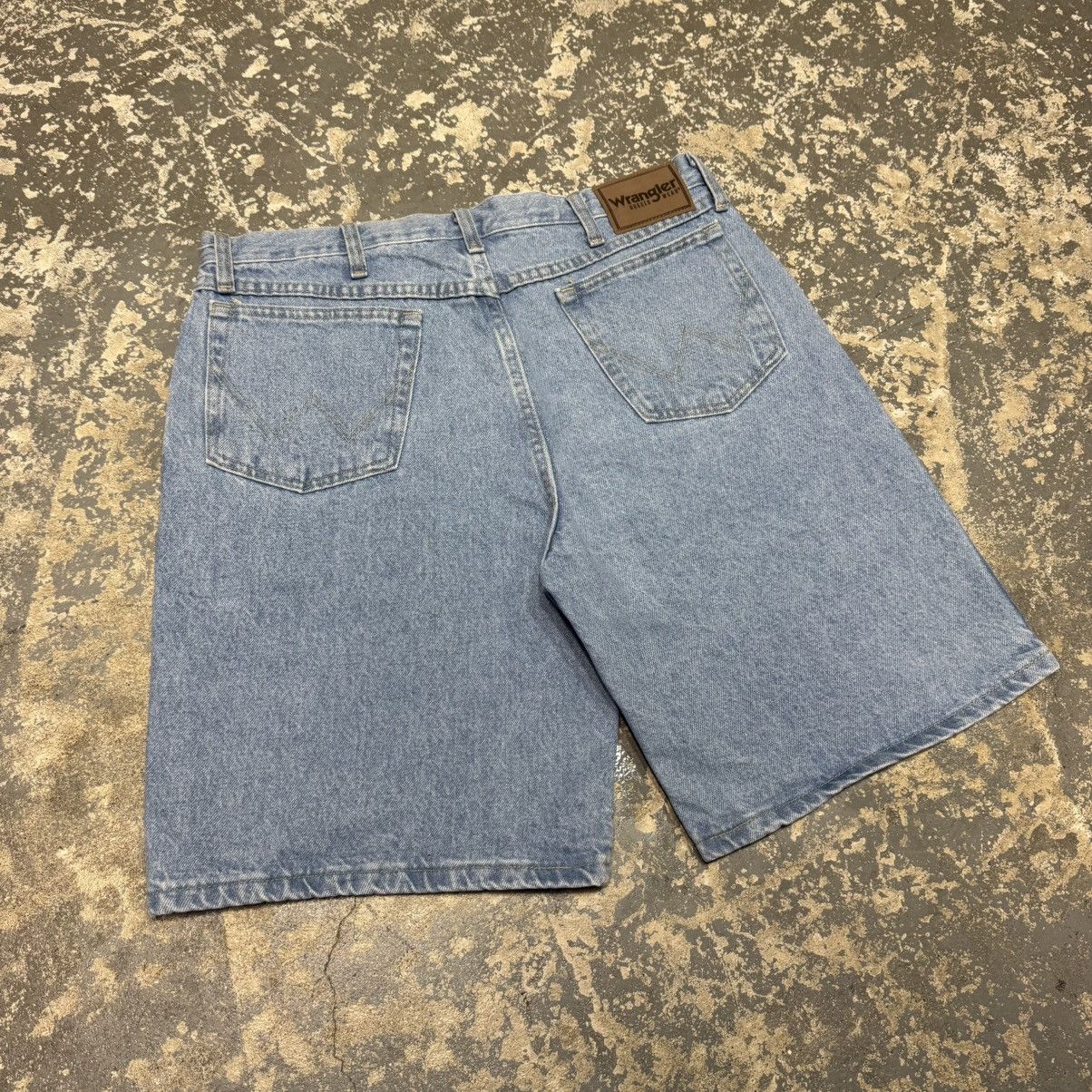 Other Vintage Wrangler Light Wash Y2K Baggy Shorts Jorts Size US 35 - 8 Thumbnail
