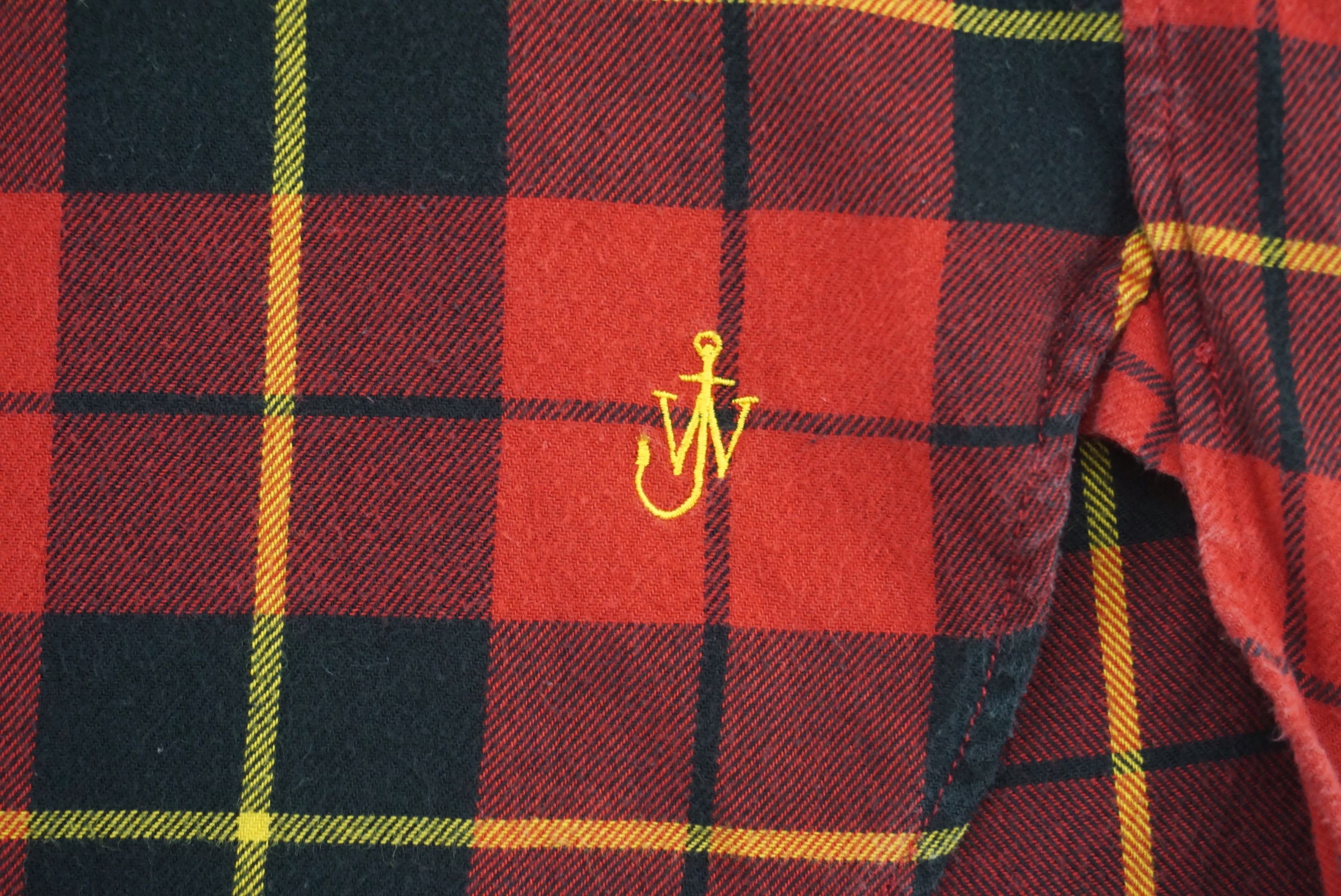 JW Anderson × Uniqlo J.W. Anderson Throwshirt Plaid Tartan Pullover Shirt Size L / US 10 / IT 46 - 4 Thumbnail