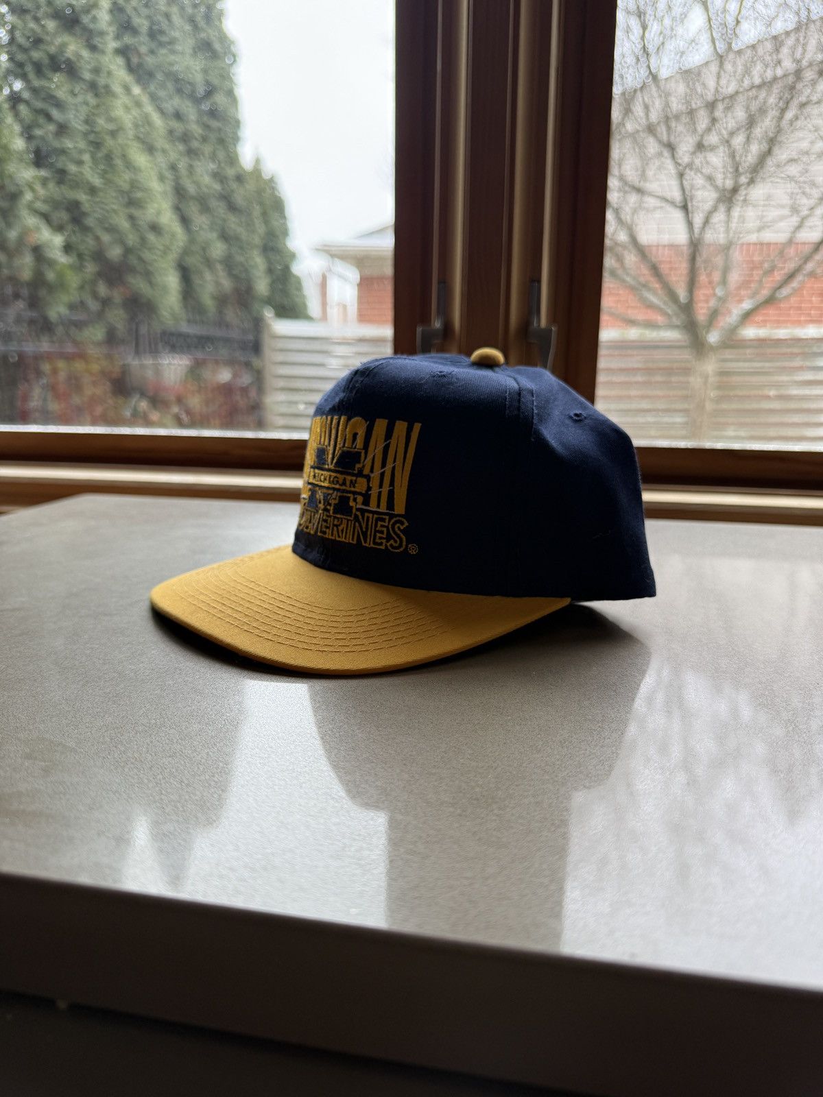 Vintage Vintage 90s University of Michigan Snapback Hat NOS Size ONE SIZE - 3 Thumbnail