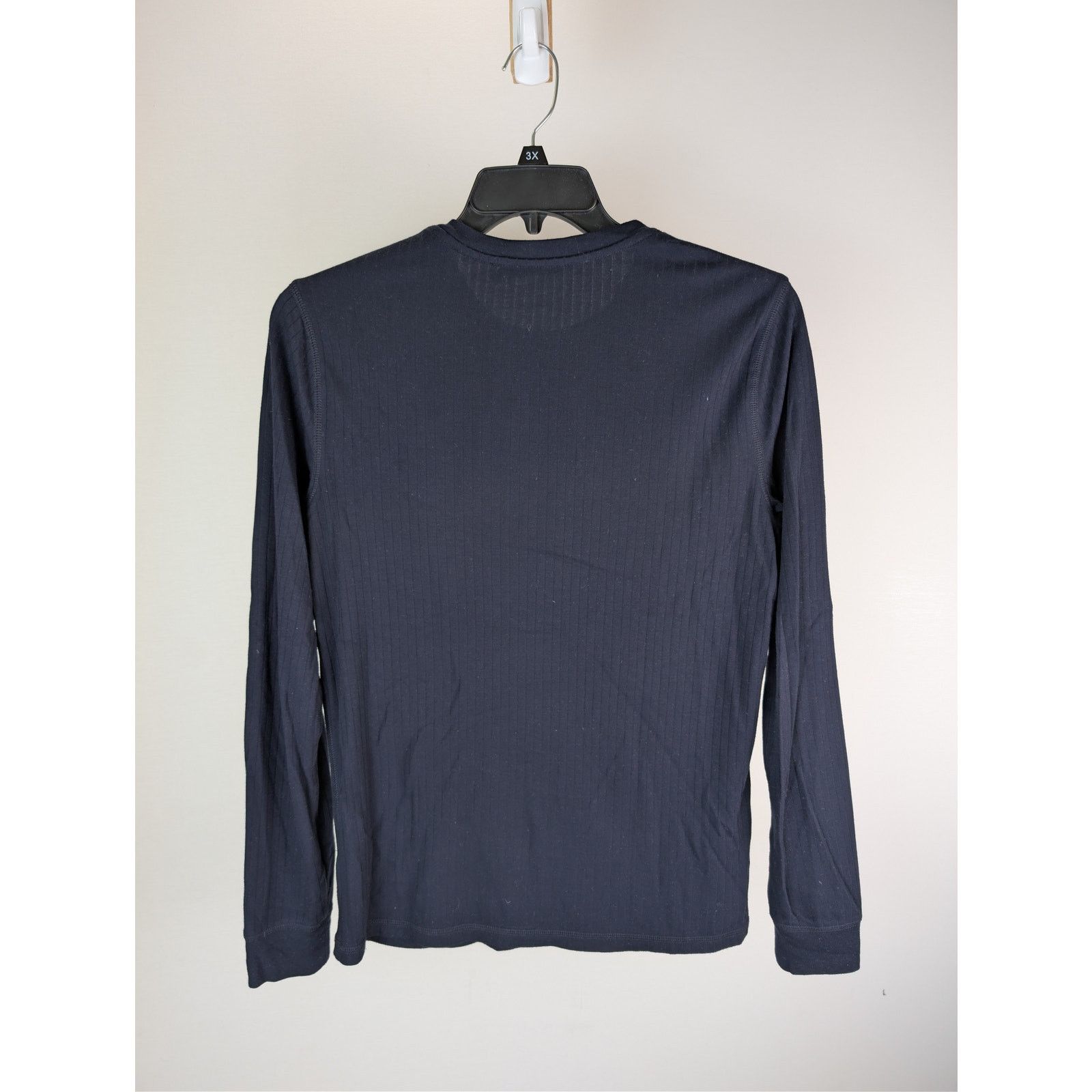Vince o1rshd1 CC20 Raw Edge Long Sleeve Henley T-Shirt in Blue Size US S / EU 44-46 / 1 - 9 Thumbnail