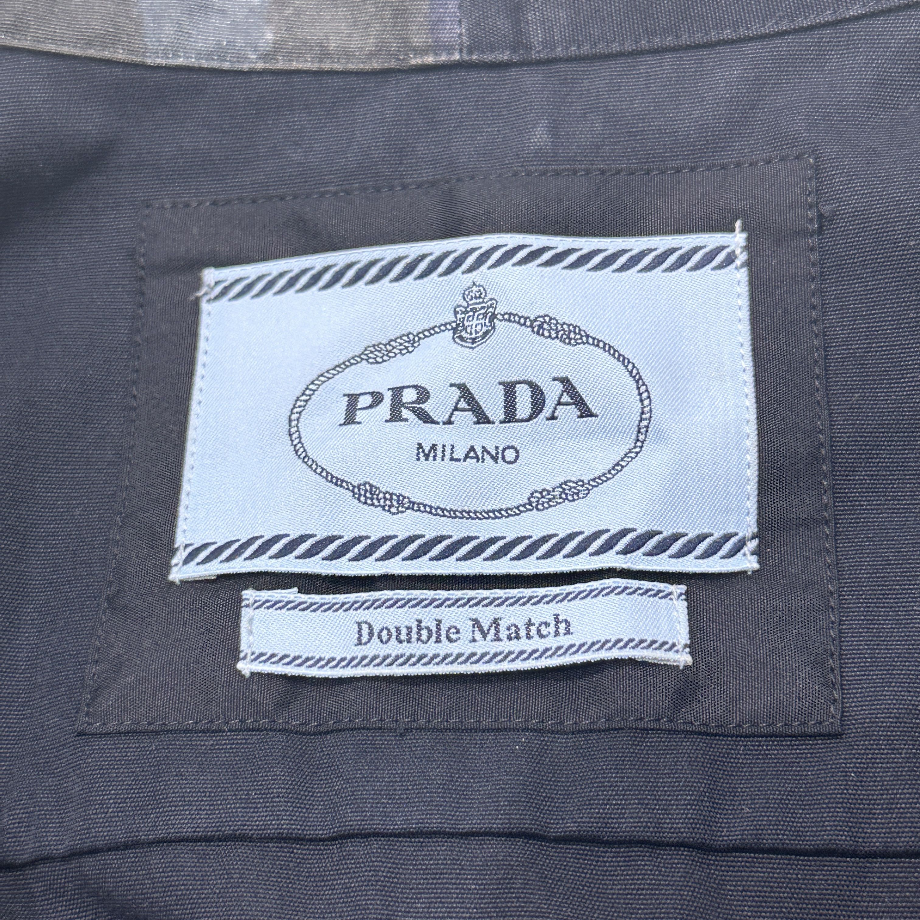 Prada PRADA Double Match Poplin Shirt Size US S / EU 44-46 / 1 - 8 Thumbnail