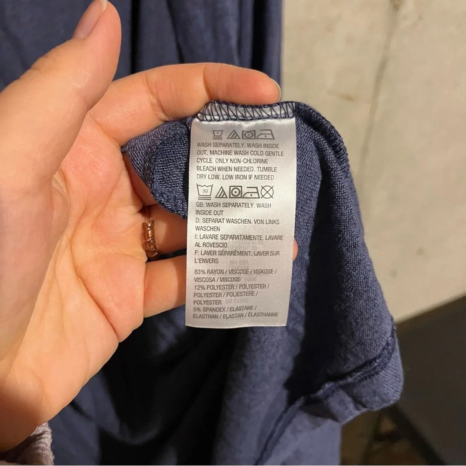 Other AnyBody All Seasons Duster Blue Knit Swim Cover Up with Hood Size M / US 6-8 / IT 42-44 - 5 Thumbnail