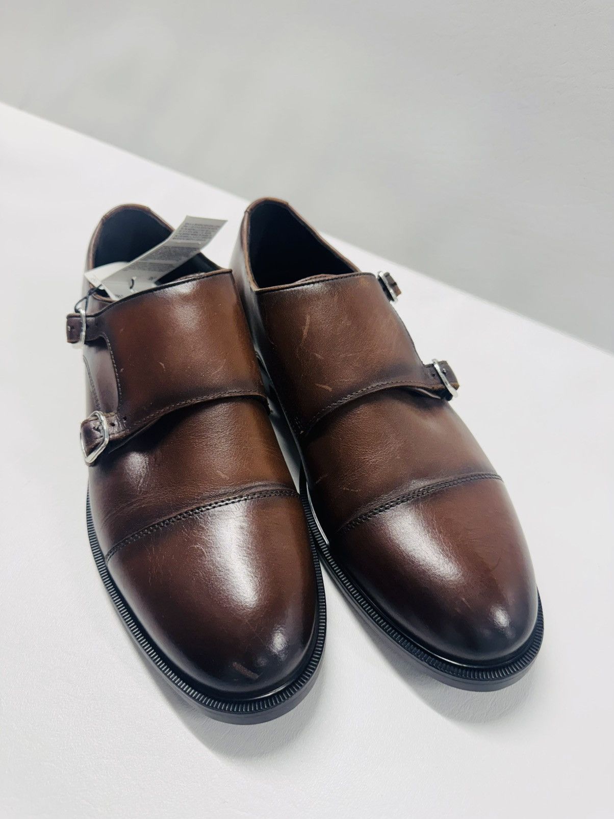 Zara Zara Leather Dress Shoe Brown Size US 11 / EU 44 - 4 Thumbnail