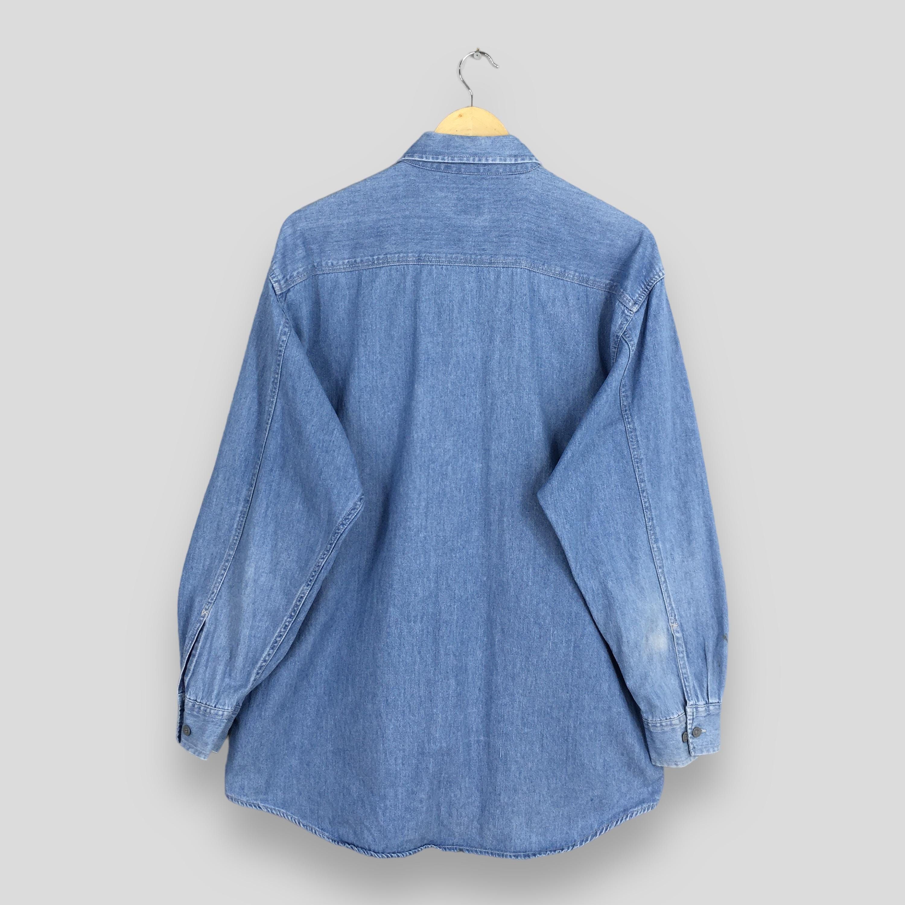 Calvin Klein × Vintage Vintage Calvin Klein USA Denim Shirt Large Size US L / EU 52-54 / 3 - 7 Thumbnail