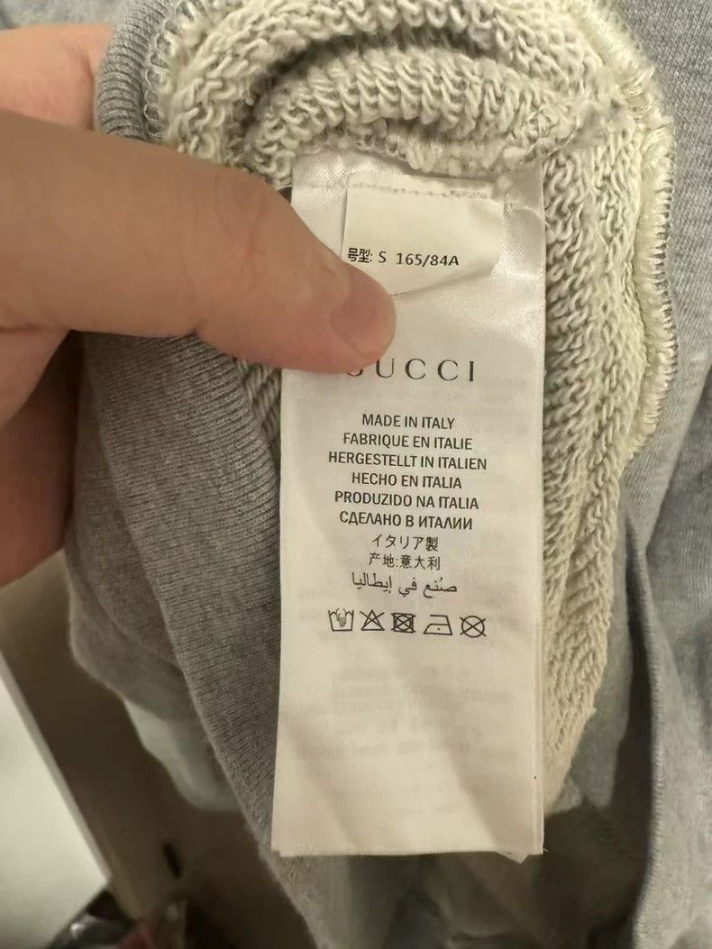 Gucci Gucci Gray arm side logo sweatshirt 2505-Nextarrow Size US S / EU 44-46 / 1 - 4 Thumbnail