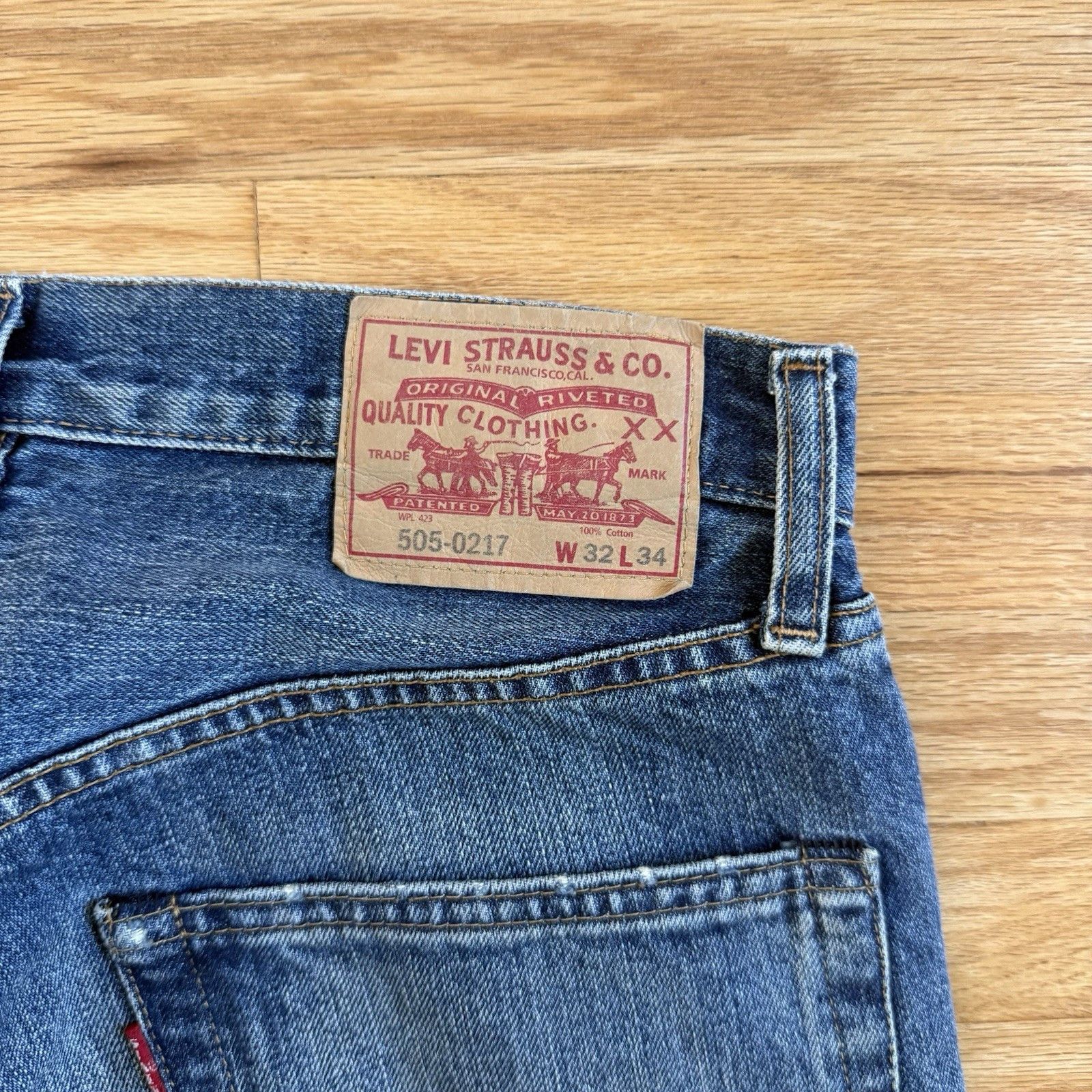 Levi's Vintage Clothing Levi's Vintage Clothing LVC 505 1967 Repaired Selvedge Denim Size US 32 / EU 48 - 7 Thumbnail