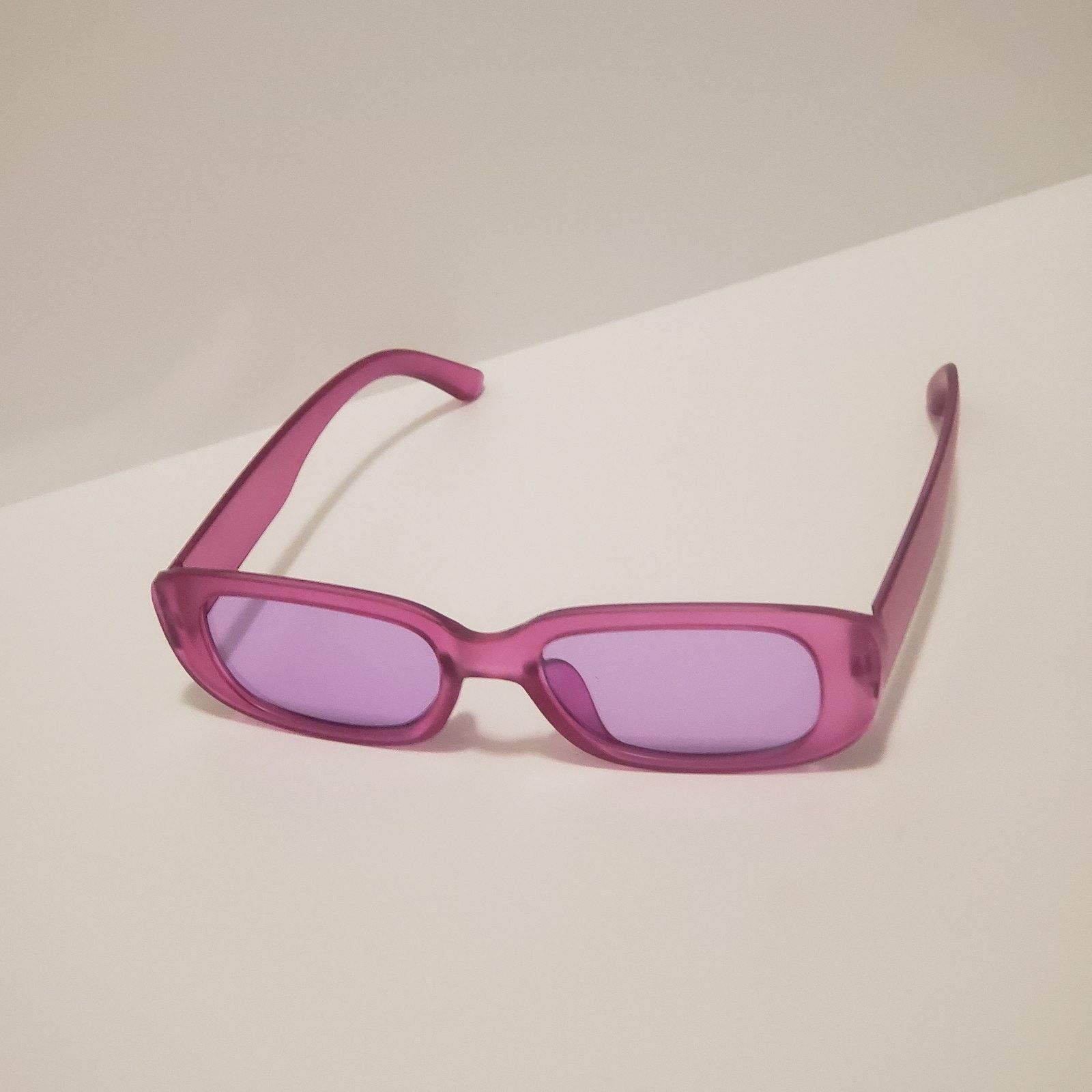 Other Y2k Retro Square Magenta Sunglasses #28S Size ONE SIZE - 2 Thumbnail