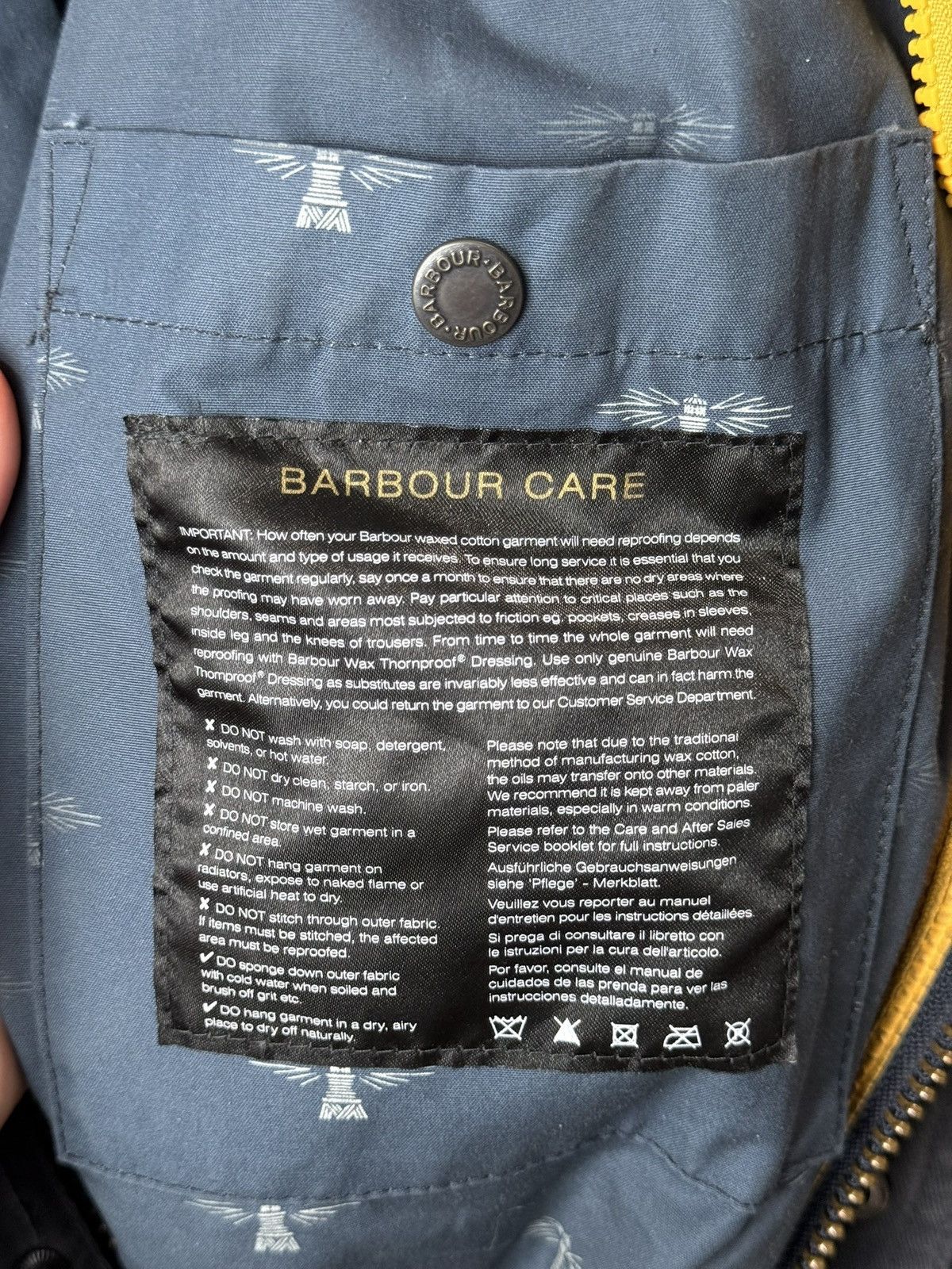 Barbour 💥 Rare! Vintage Barbour Wax Jacket Casual Greatcoat Size US L / EU 52-54 / 3 - 9 Thumbnail