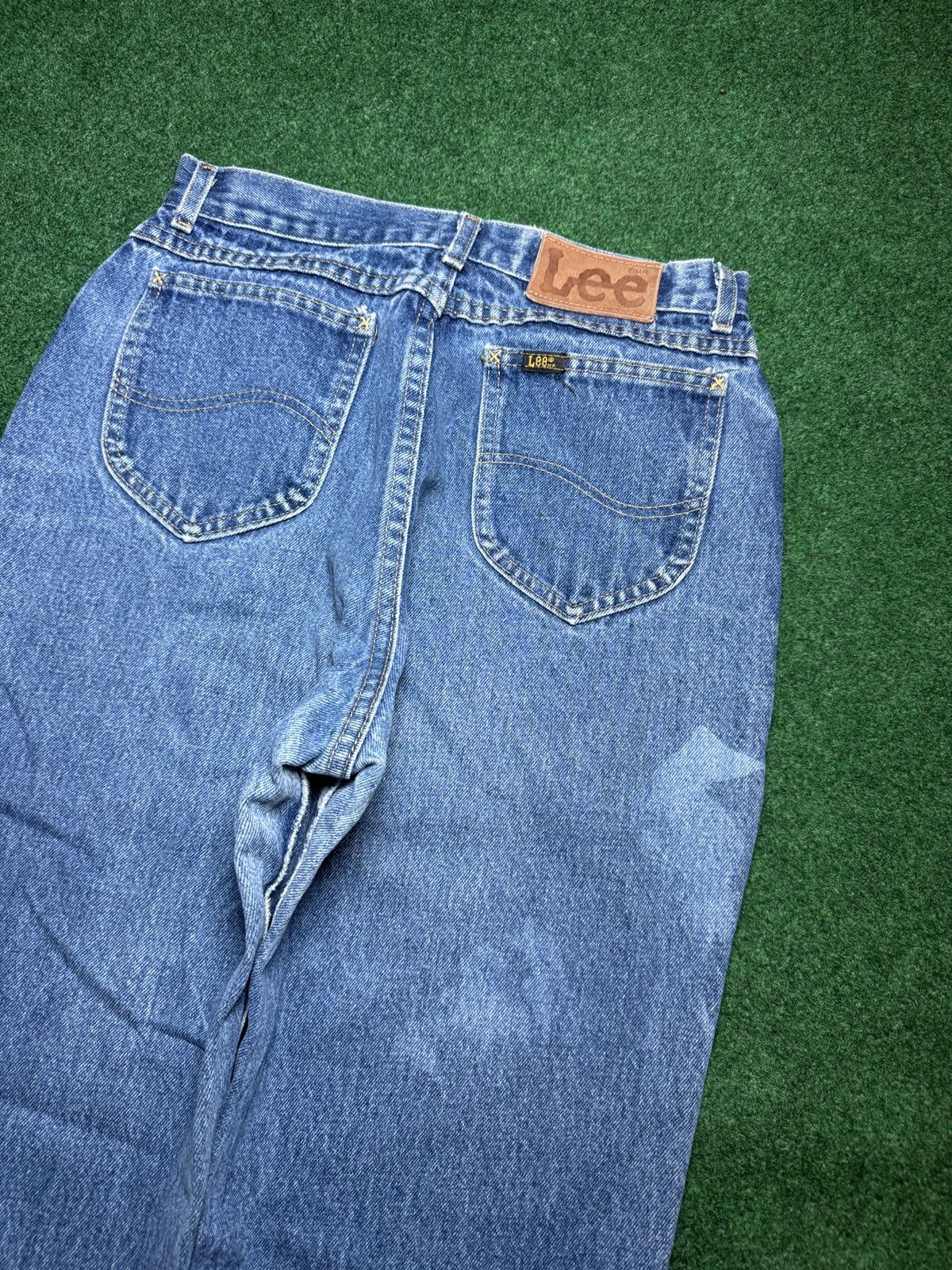 Lee × Vintage Vtg 90s Lee Riders Womens 14 28x32 Medium Wash Mom Jeans Size 36" / US 14 / IT 50 - 3 Thumbnail