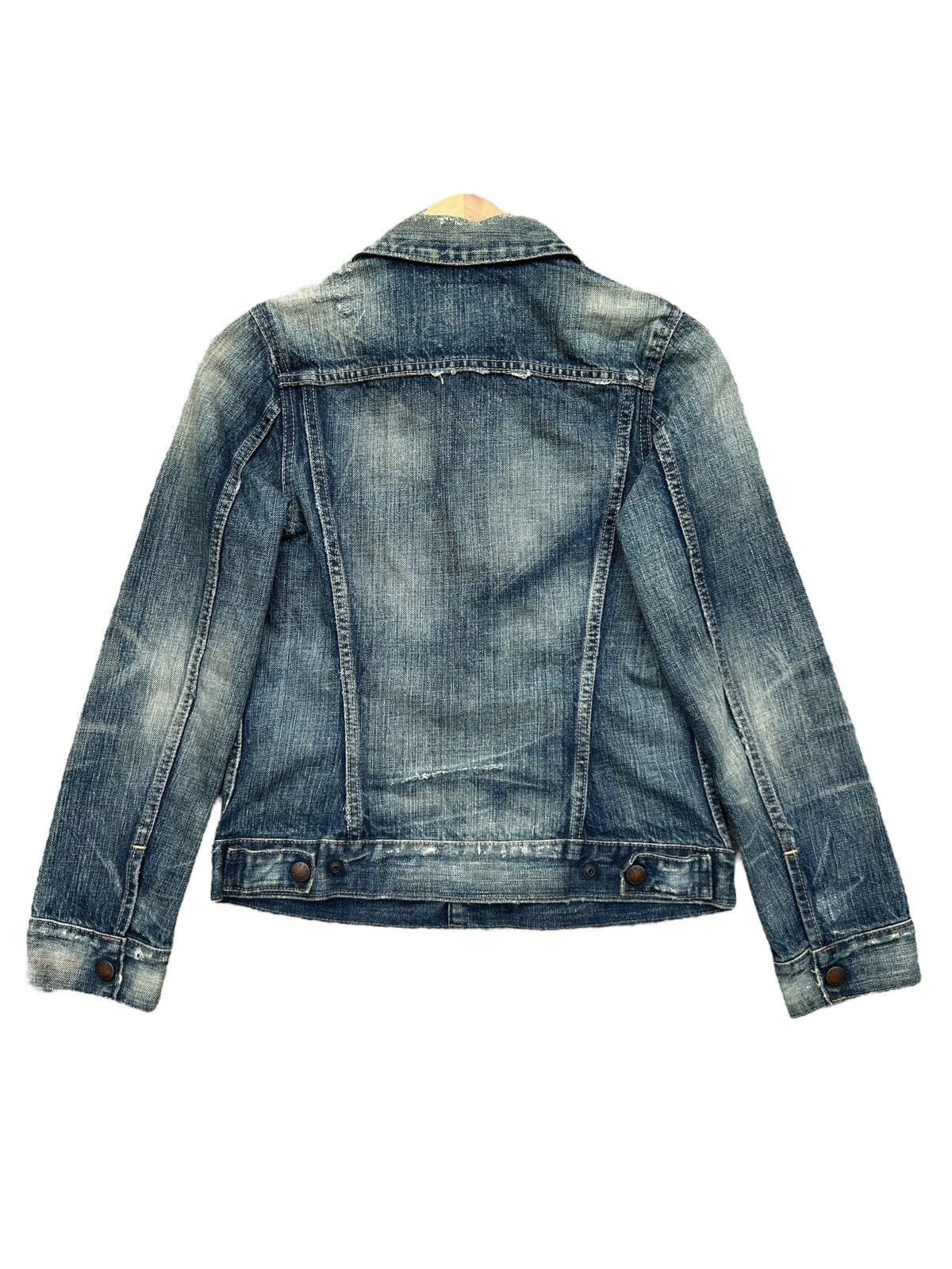 Japanese Brand RNA Japan Distressed Mudwash Denim Jacket Size S / US 4 / IT 40 - 2 Thumbnail