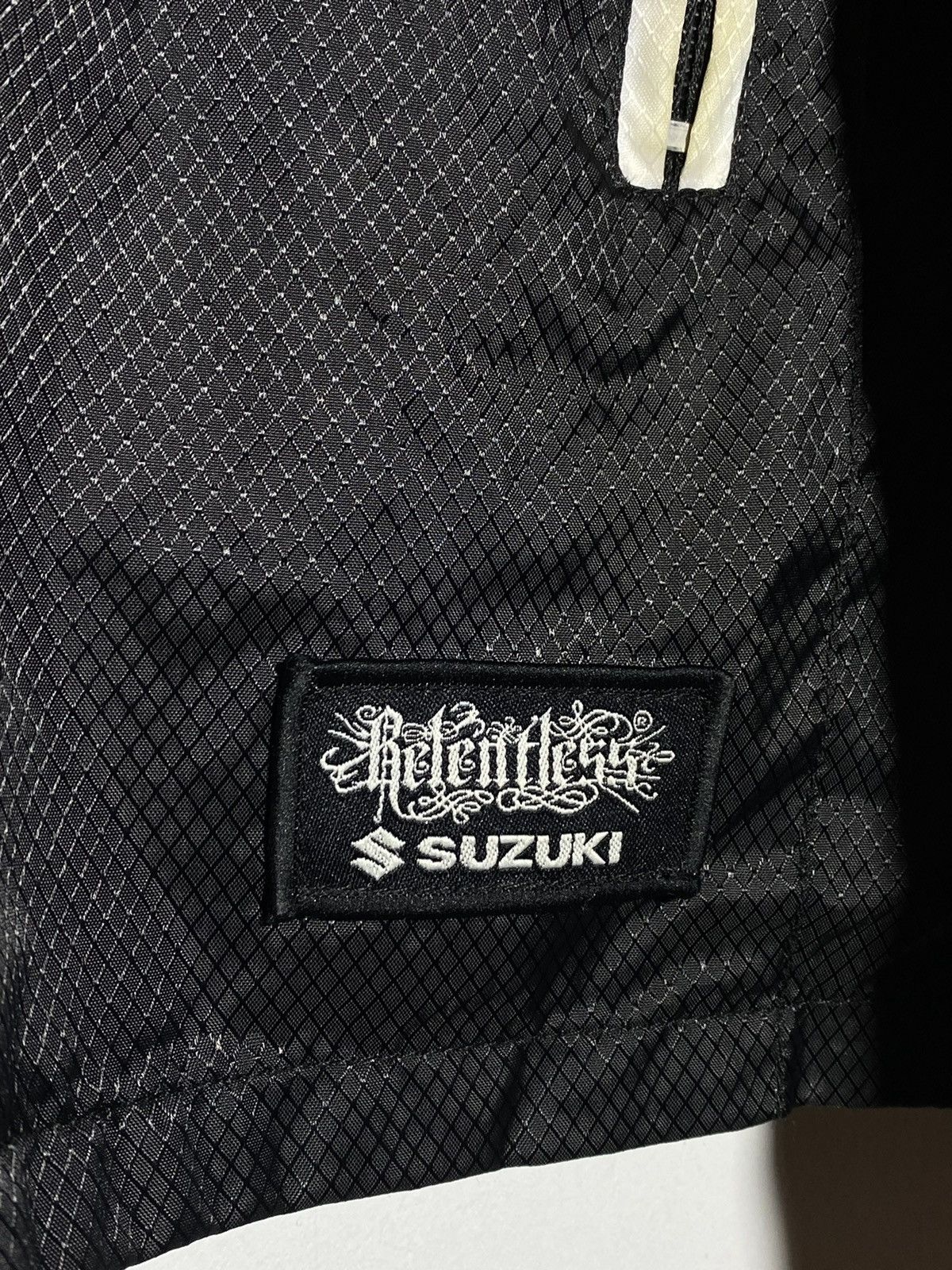 Vintage 🔥RELENTLESS SUZUKI RACING JACKET Y2K BIKER STREET GOTH VIBES Size US L / EU 52-54 / 3 - 7 Thumbnail