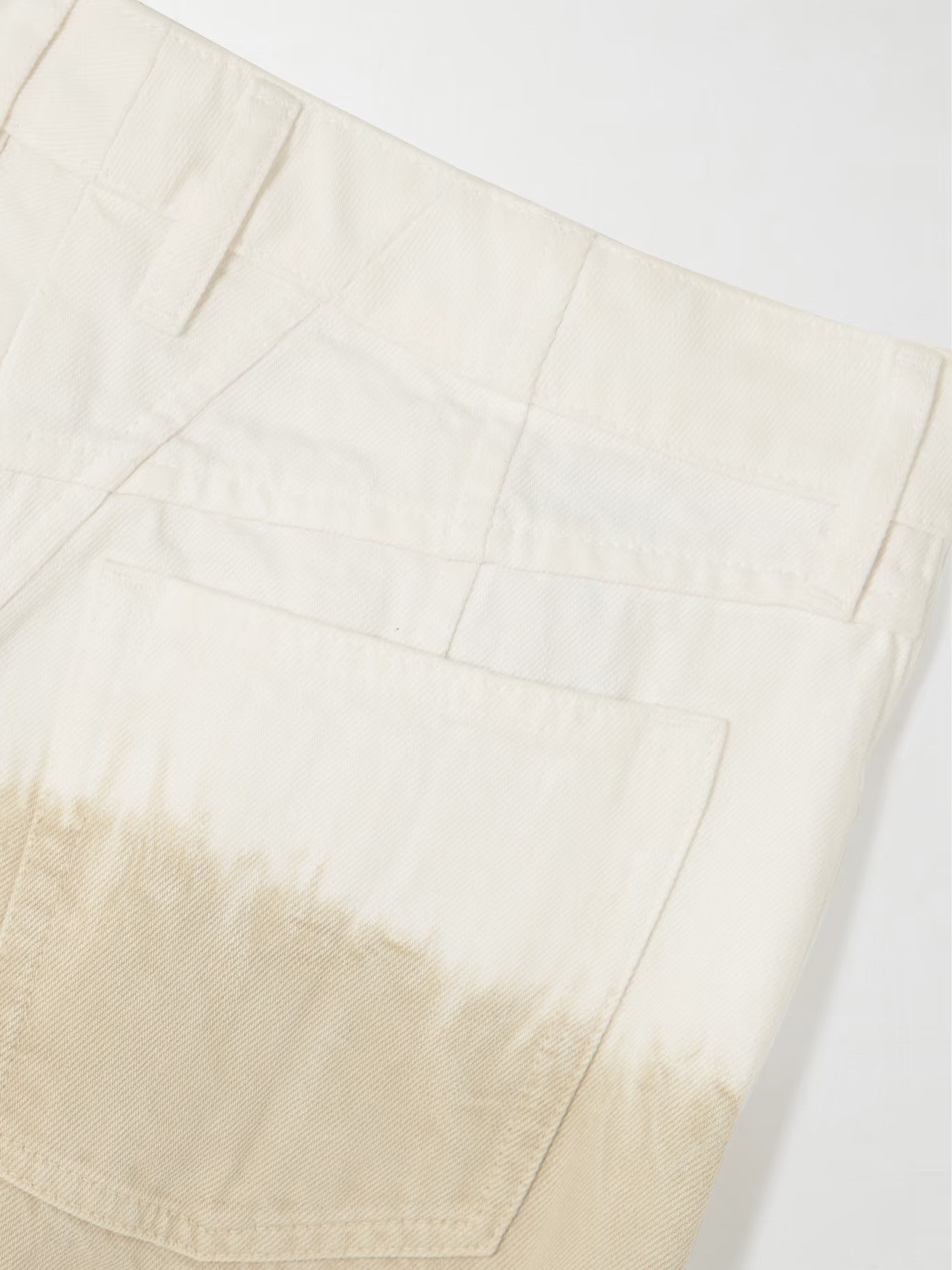 Jil Sander o1y1025 Denim Pant in Beige/White Size 28" / US 6 / IT 42 - 6 Thumbnail