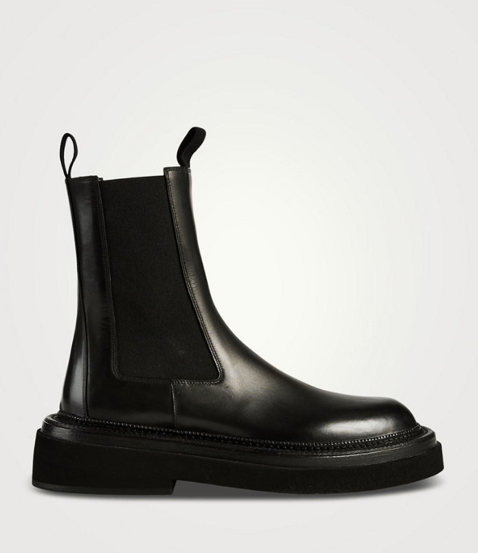 image of Aw23 Marsell Pollicione Beatles Boots 41 in Black, Women's (Size 11)