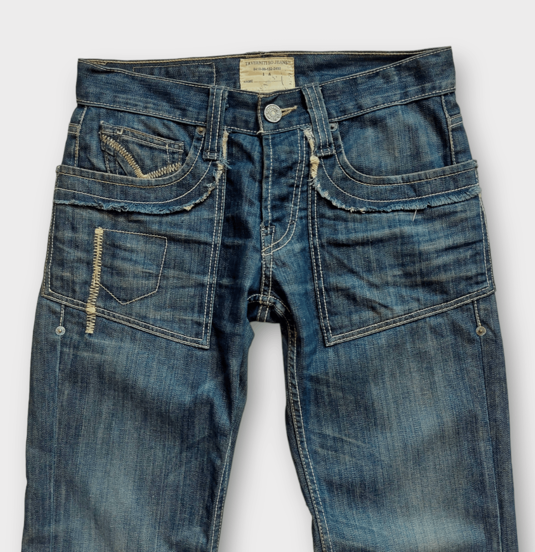 Vintage Vintage Jimmy Taverniti Outer Stitched Jeans Size US 29 - 4 Thumbnail