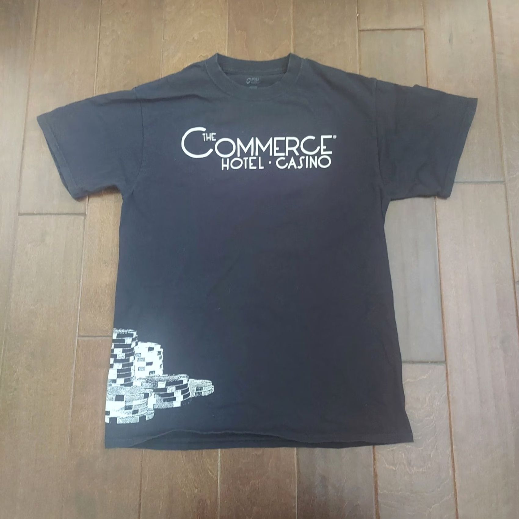 Port & Company Port & Company Commerce Home Casino T-shirt Men Black Short Sleeve Poker Chips Print Size M Size US M / EU 48-50 / 2 - 2 Thumbnail