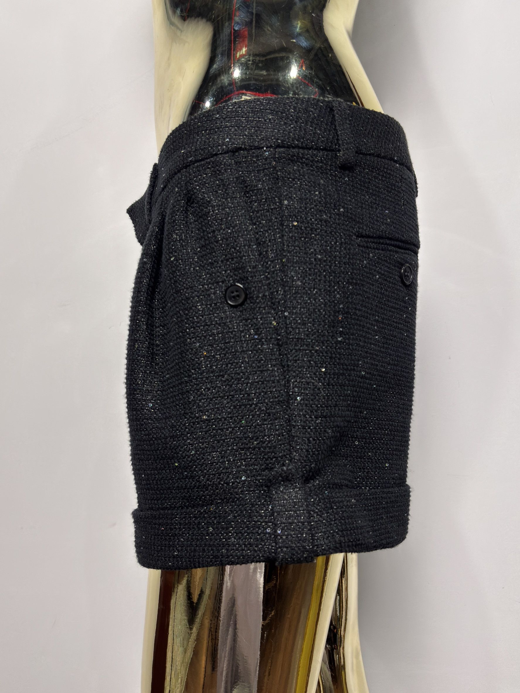 Saint Laurent Paris Saint Laurent Tweed Shorts with Metallic Thread Size 26" / US 2 / IT 38 - 7 Thumbnail