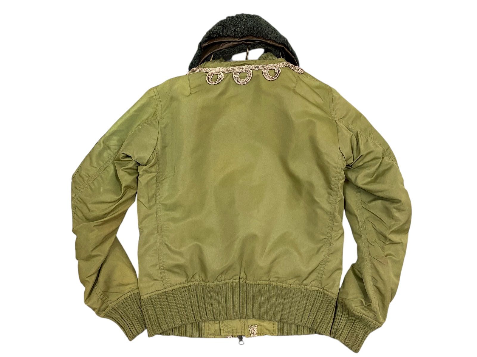 Avirex Avirex Bomber Jacket Olive Green with Faux Fur Collar Size US S / EU 44-46 / 1 - 2 Thumbnail