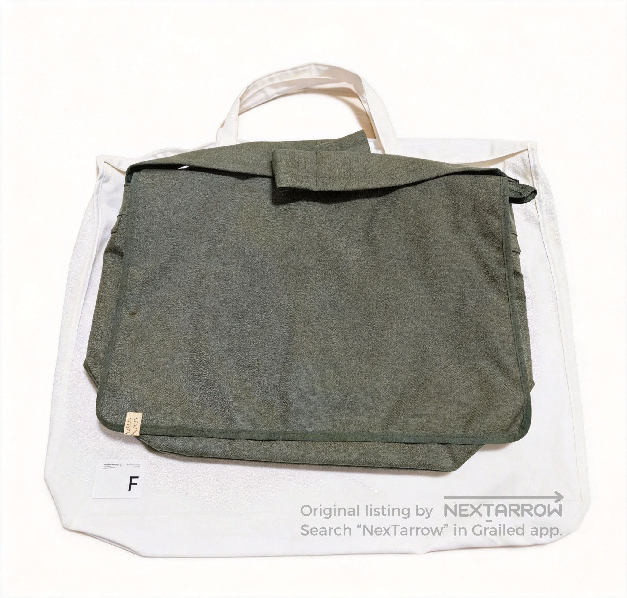 Visvim Visvim Rare Green Ballistic E-Cat 18L Suede Messenger Bag