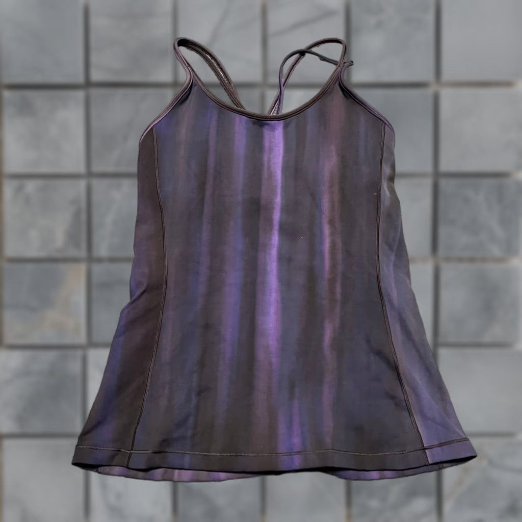 Lululemon Lululemon Tank Top Womens 6 Free To Be Strappy Built in Shelf Bra Everlux Shirt Purple Size 6 Womens Size M / US 6-8 / IT 42-44 - 1 Thumbnail