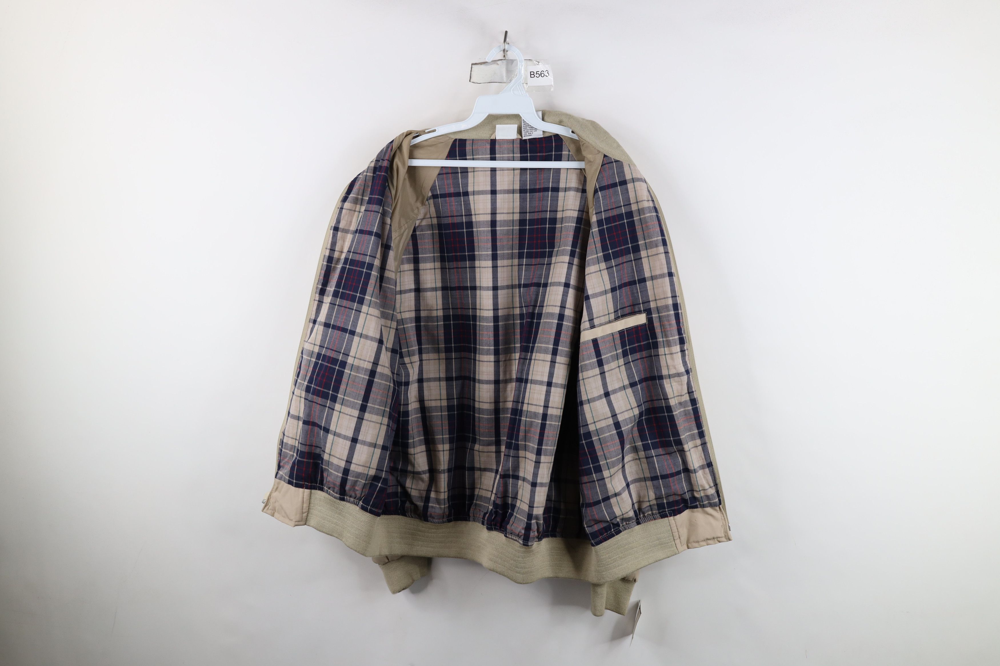 Vintage Deadstock Vintage 90s Streetwear Racer Bomber Jacket Beige Size US L / EU 52-54 / 3 - 10 Thumbnail