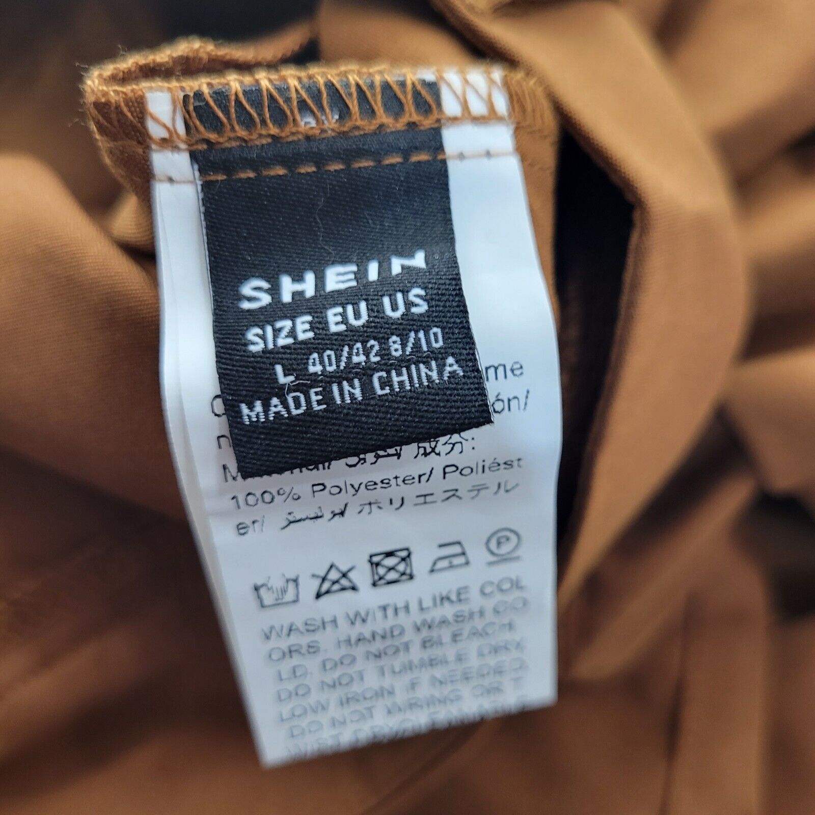 Shein Shein Large Brown 30x28 Cargo Pants Used Dark Hipster Modern Size 30" / US 8 / IT 44 - 3 Thumbnail