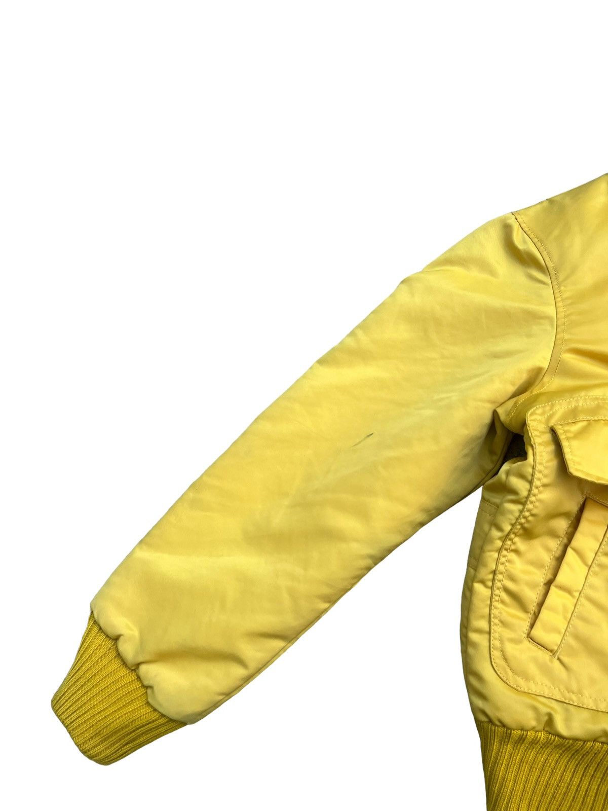 Vintage × Wrangler Vintage 80s WRANGLER Quilt Lining Yellow Nylon Bomber Jacket Size US M / EU 48-50 / 2 - 16 Thumbnail