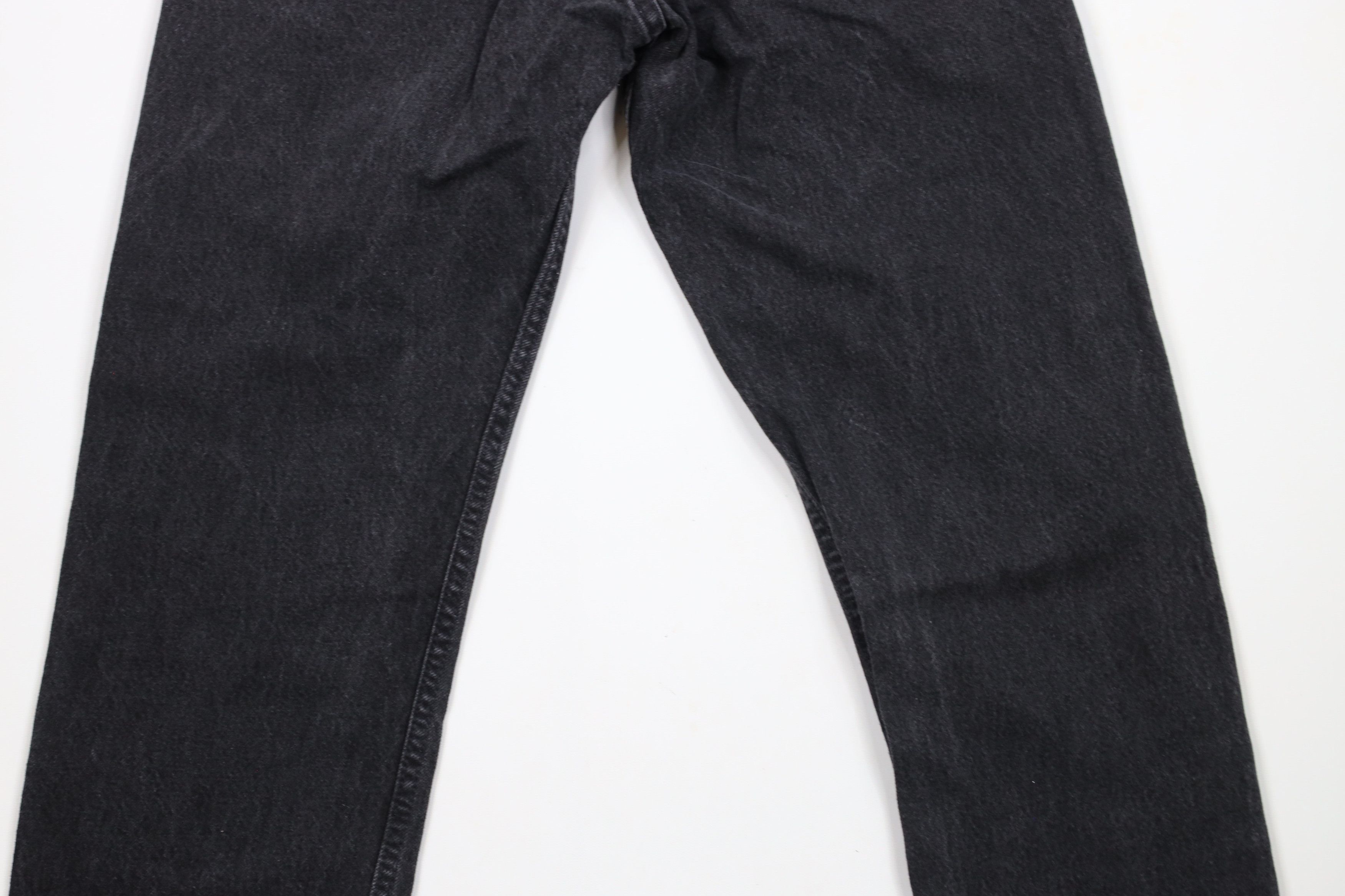 Levi's Vintage 90s Levis 505 Regular Fit Denim Jeans Black USA Size US 32 / EU 48 - 12 Thumbnail