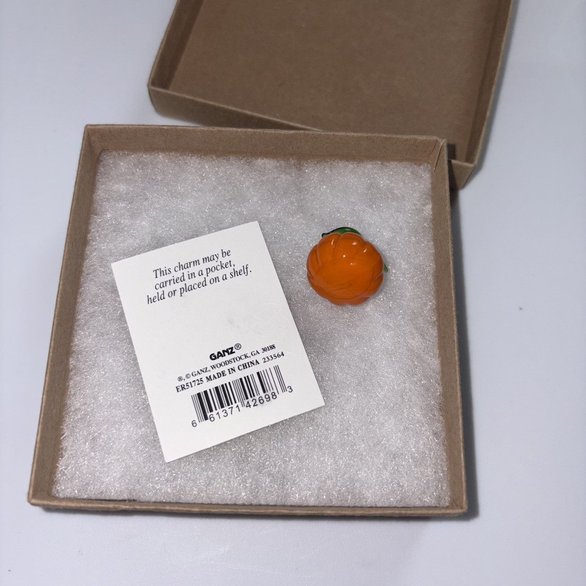 Other Hallmark Glass Orange & Green Pumpkin Charm Size ONE SIZE - 2 Thumbnail