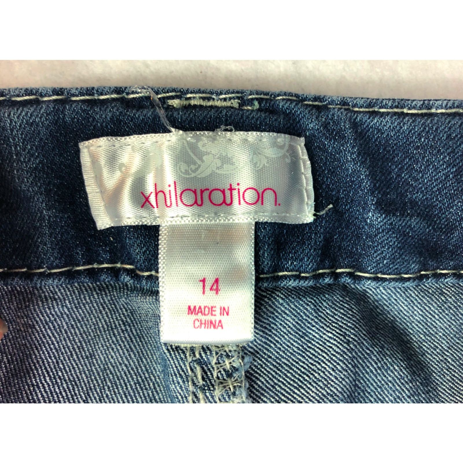 Vintage Xhilaration Jeans Regular Cropped Womens Size 14 27x21 Blue Jeans Size 36" / US 14 / IT 50 - 7 Thumbnail