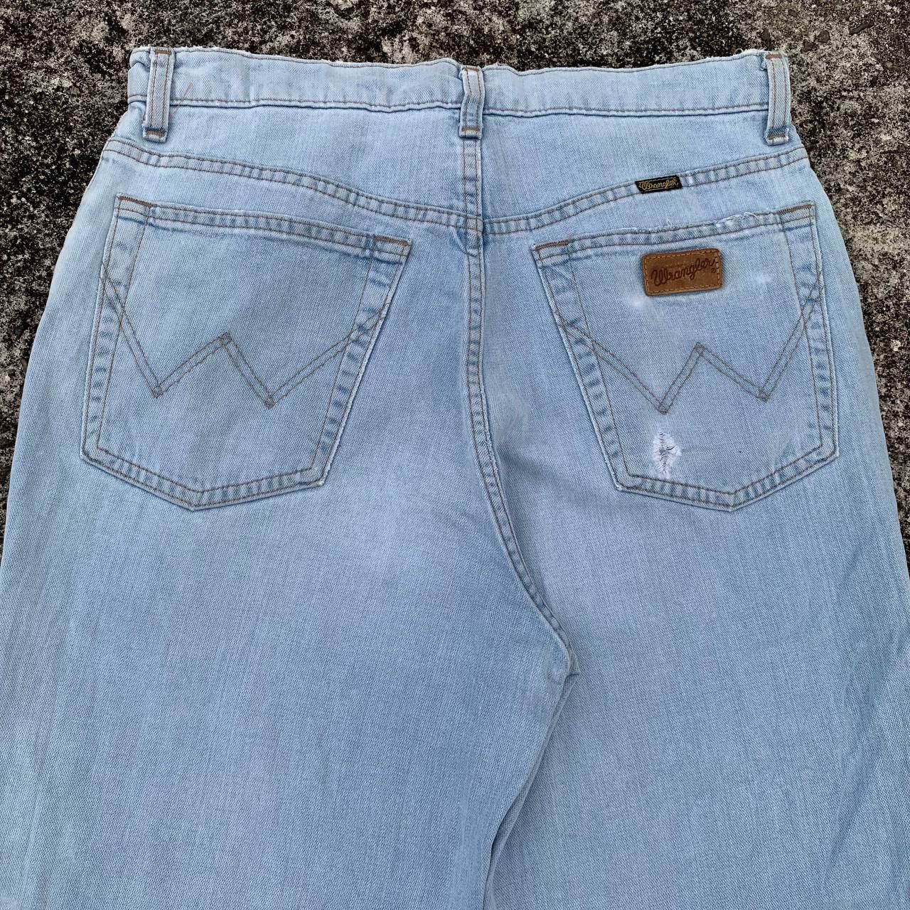 Wrangler Vintage Wrangler Jeans Light Wash Denim Japanese Brand Size US 31 - 5 Thumbnail