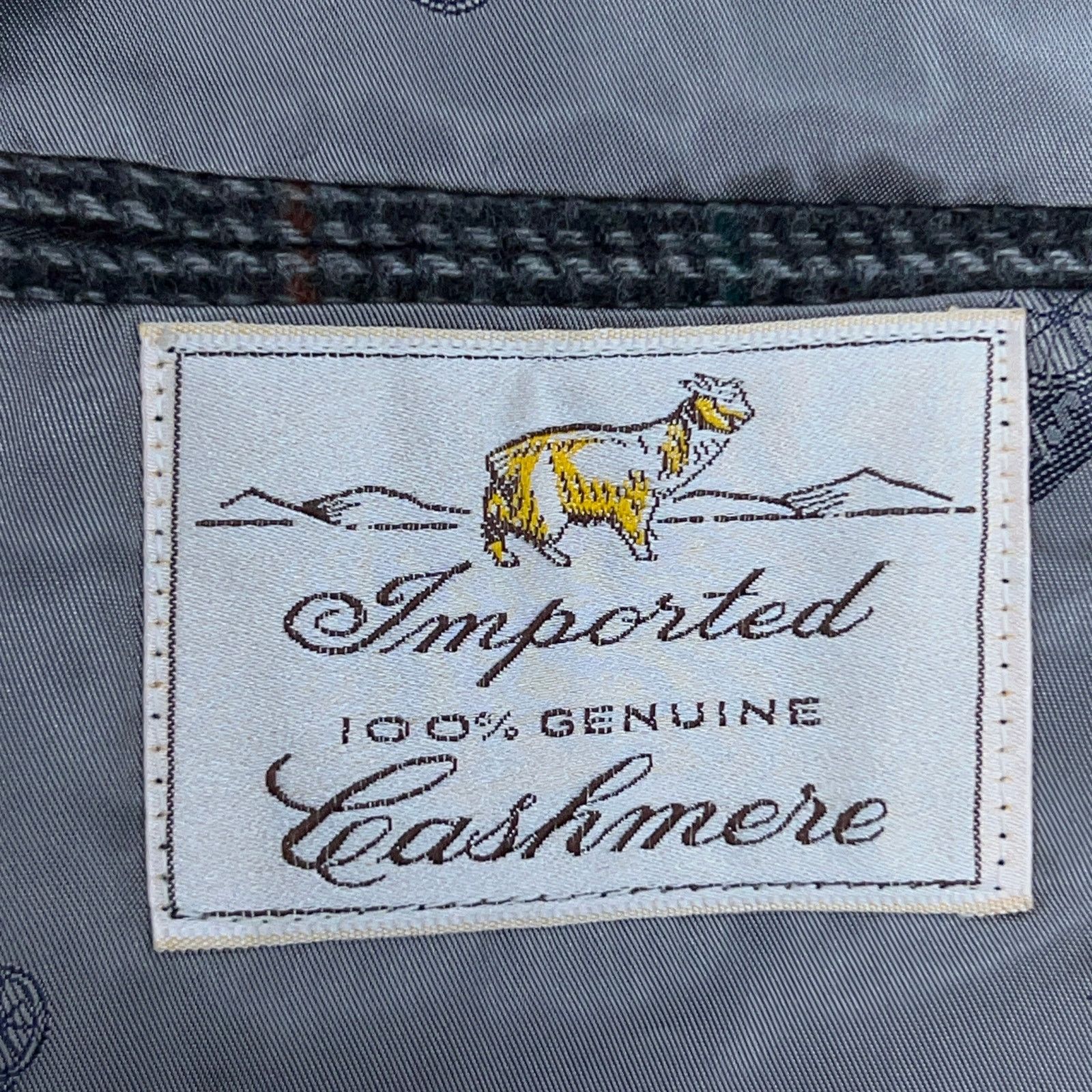 Other Bespoke Mens Size 40L Sport Coat Cashmere Windowpane Vintage Size 40L - 17 Thumbnail