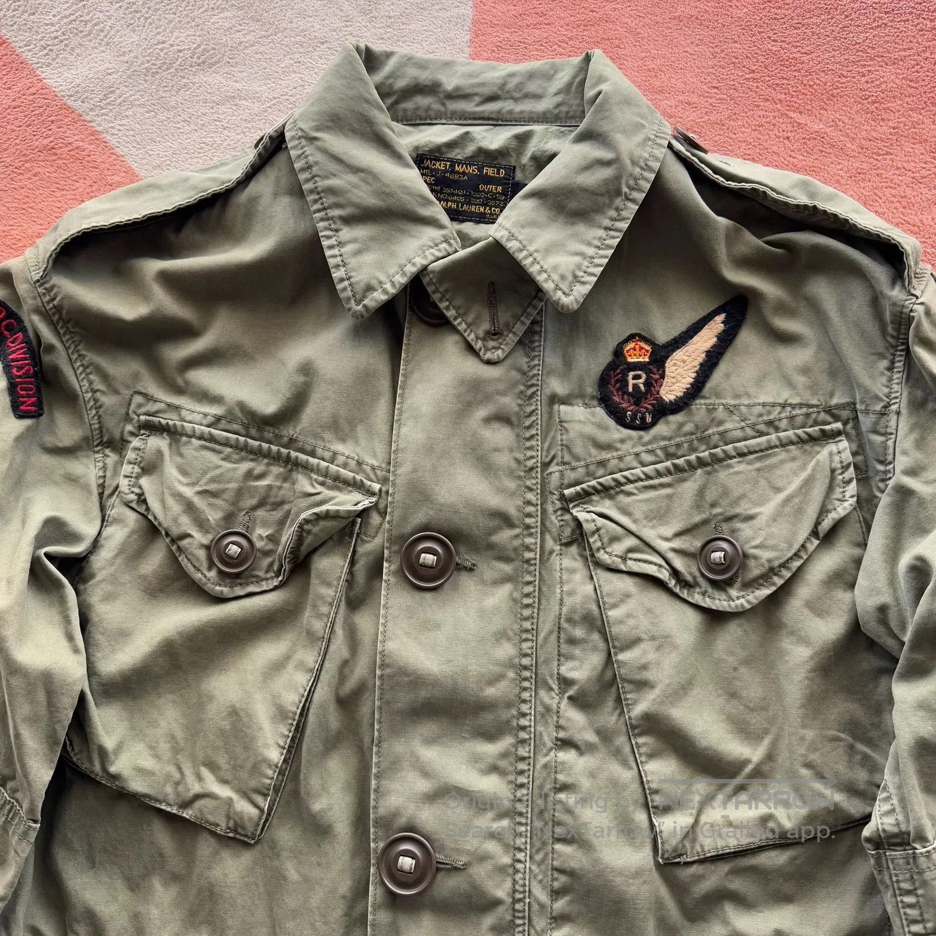 Polo Ralph Lauren Ralph Lauren Polo Embroidered M43 Military Jacket. Size US S / EU 44-46 / 1 - 4 Thumbnail
