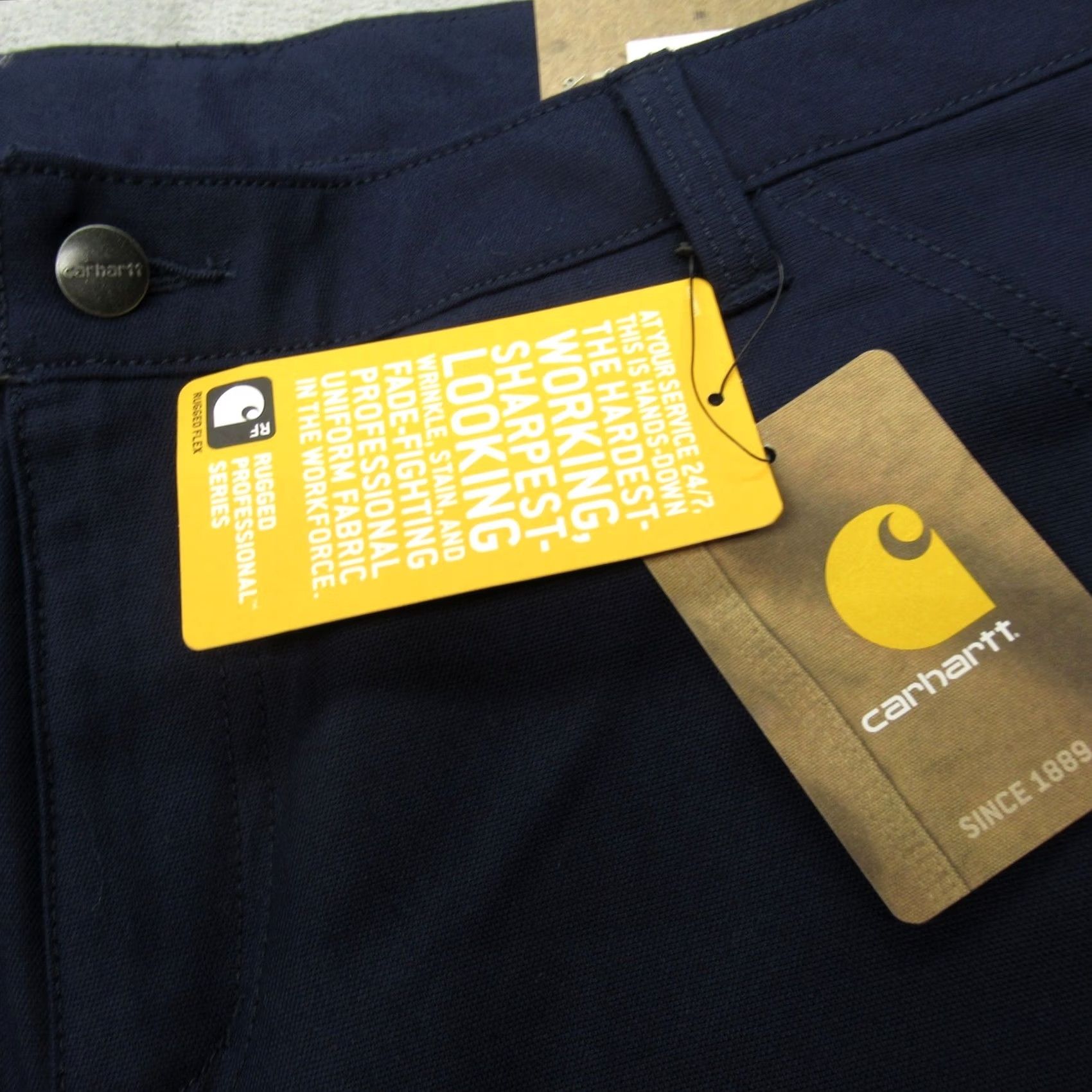 Carhartt Carhartt Pants Womens 16 Navy Original Fit Water Resistant Relax Boot 34x32 NEW Size 38" / US 16 / IT 52 - 7 Thumbnail