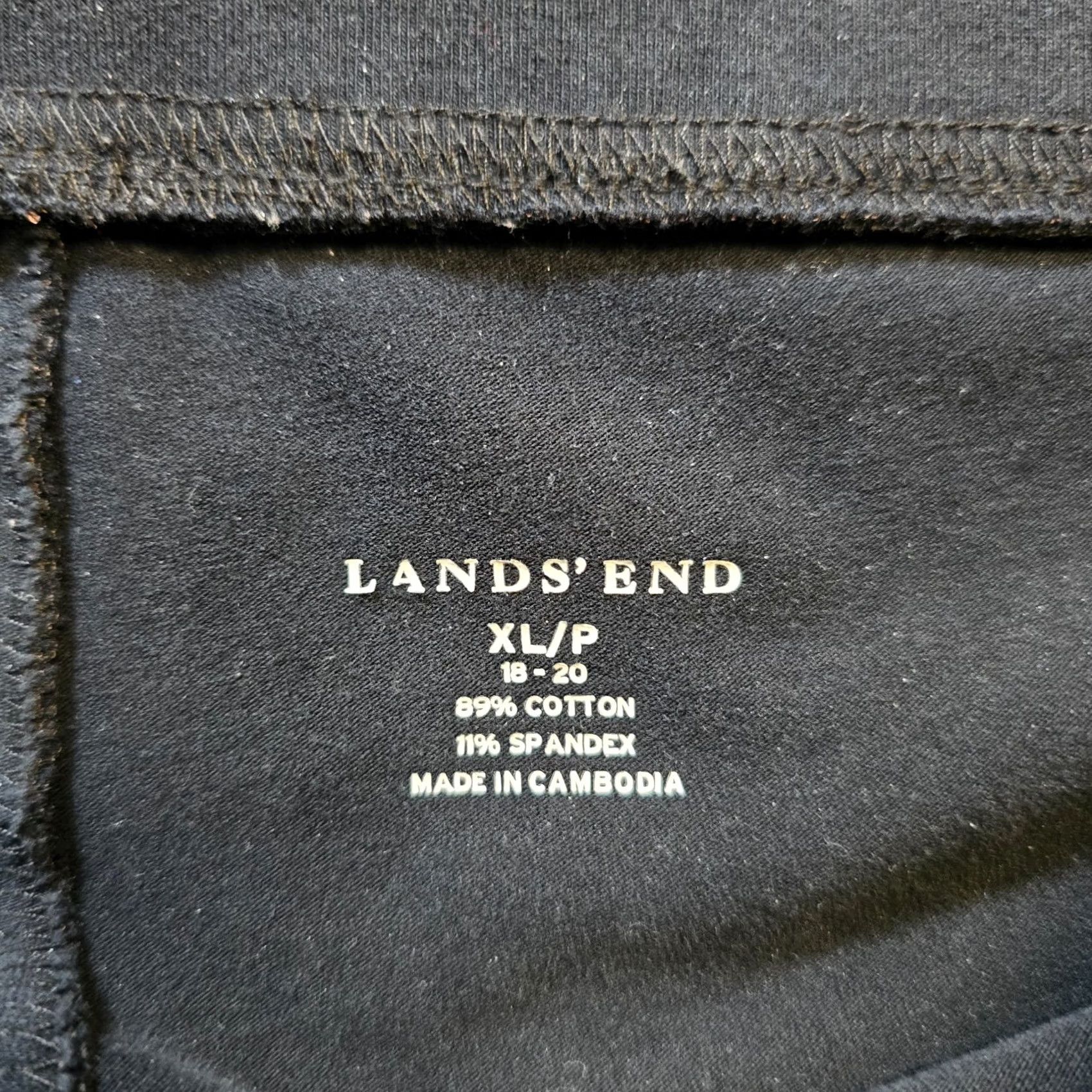 Lands' End Lands' End Pants Womens XL Petite Black Ponte Slim Leg Straight Pull On Capsule Size 40" / US 18 - 4 Thumbnail