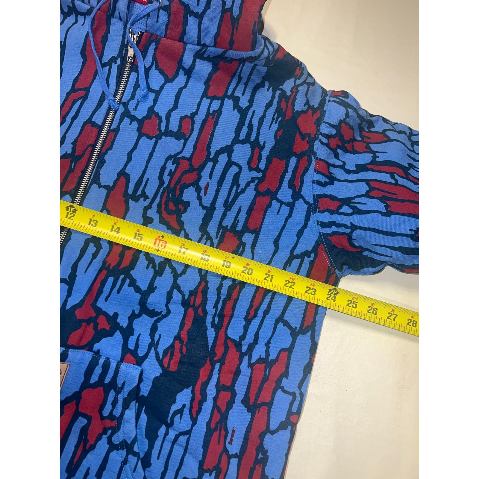 Supreme Supreme FW05 Cold World Tree Bark Thermal Zip Up Hoodie 