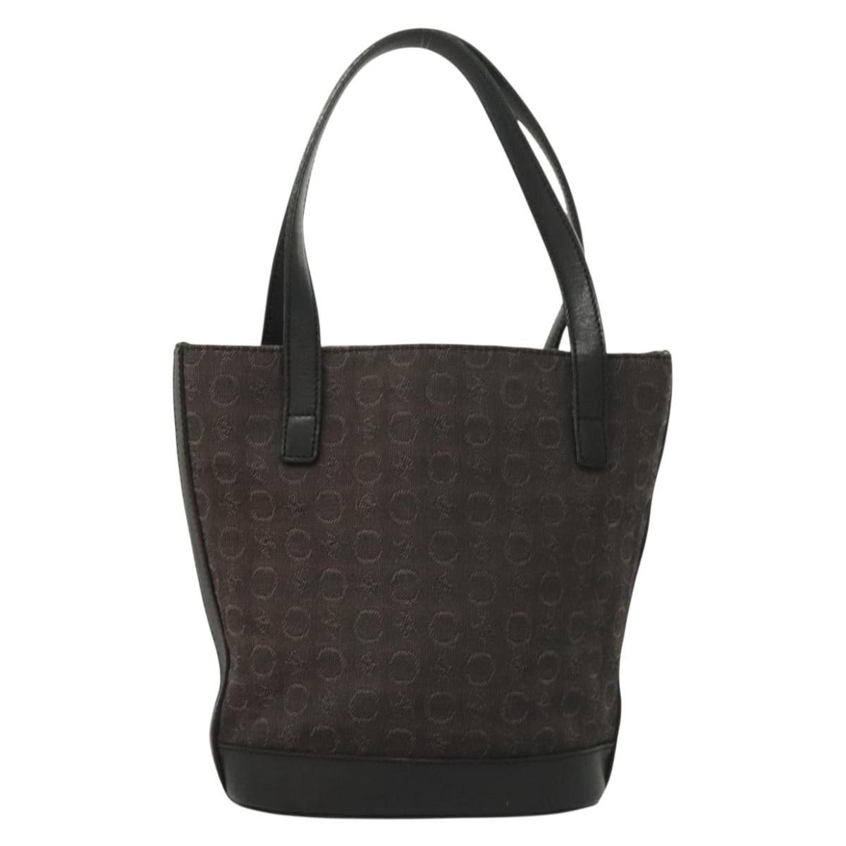 Celine CELINE C Macadam Canvas Hand Bag Black Silver Size ONE SIZE - 2 Thumbnail