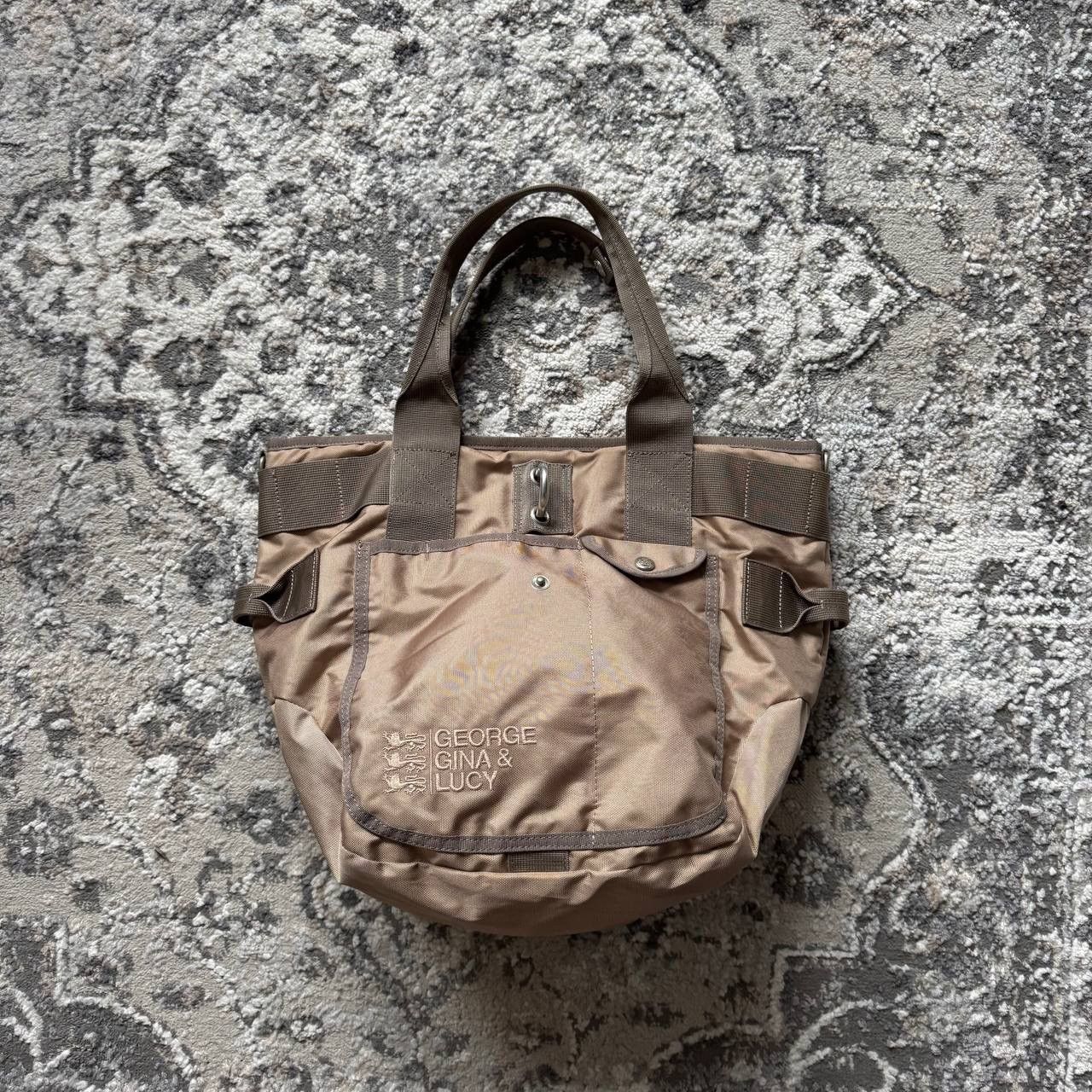 Japanese Brand George Gina & Lucy GGL Metallic Nylon Avantgarde Retro Bag Size ONE SIZE - 1 Thumbnail