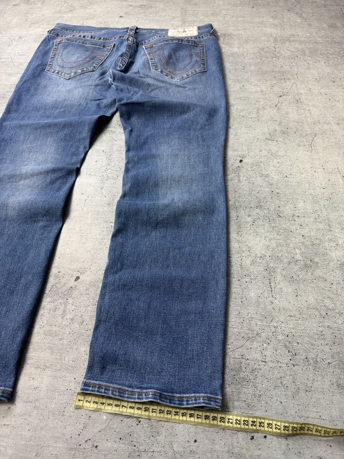 Vintage True Religion Jeans Baggy Distressed Made In USA 00’s Rap Size US 36 / EU 52 - 4 Thumbnail