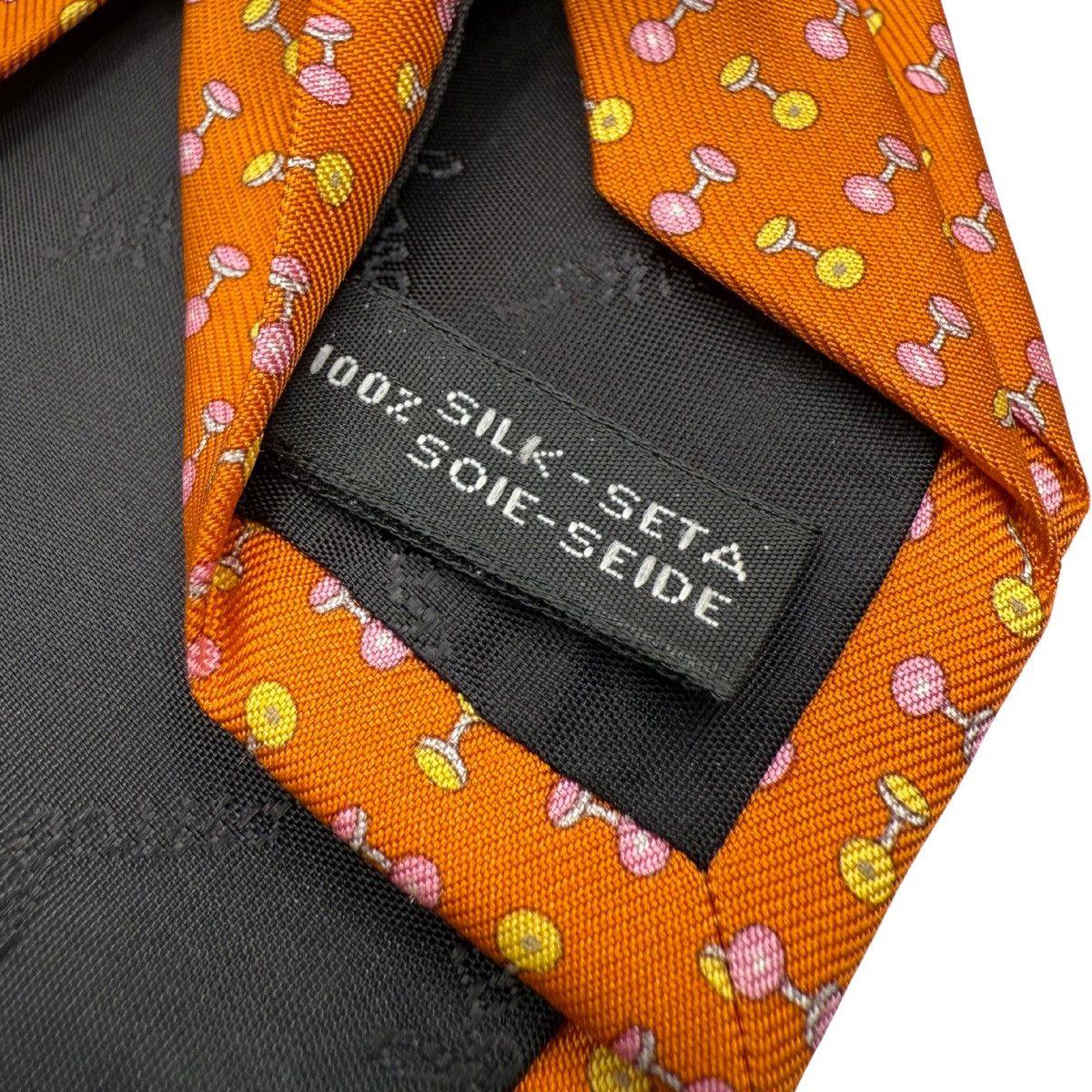 Salvatore Ferragamo Salvatore Ferragamo Silk Tie,Orange, Made in Italy, Like New Size ONE SIZE - 5 Thumbnail