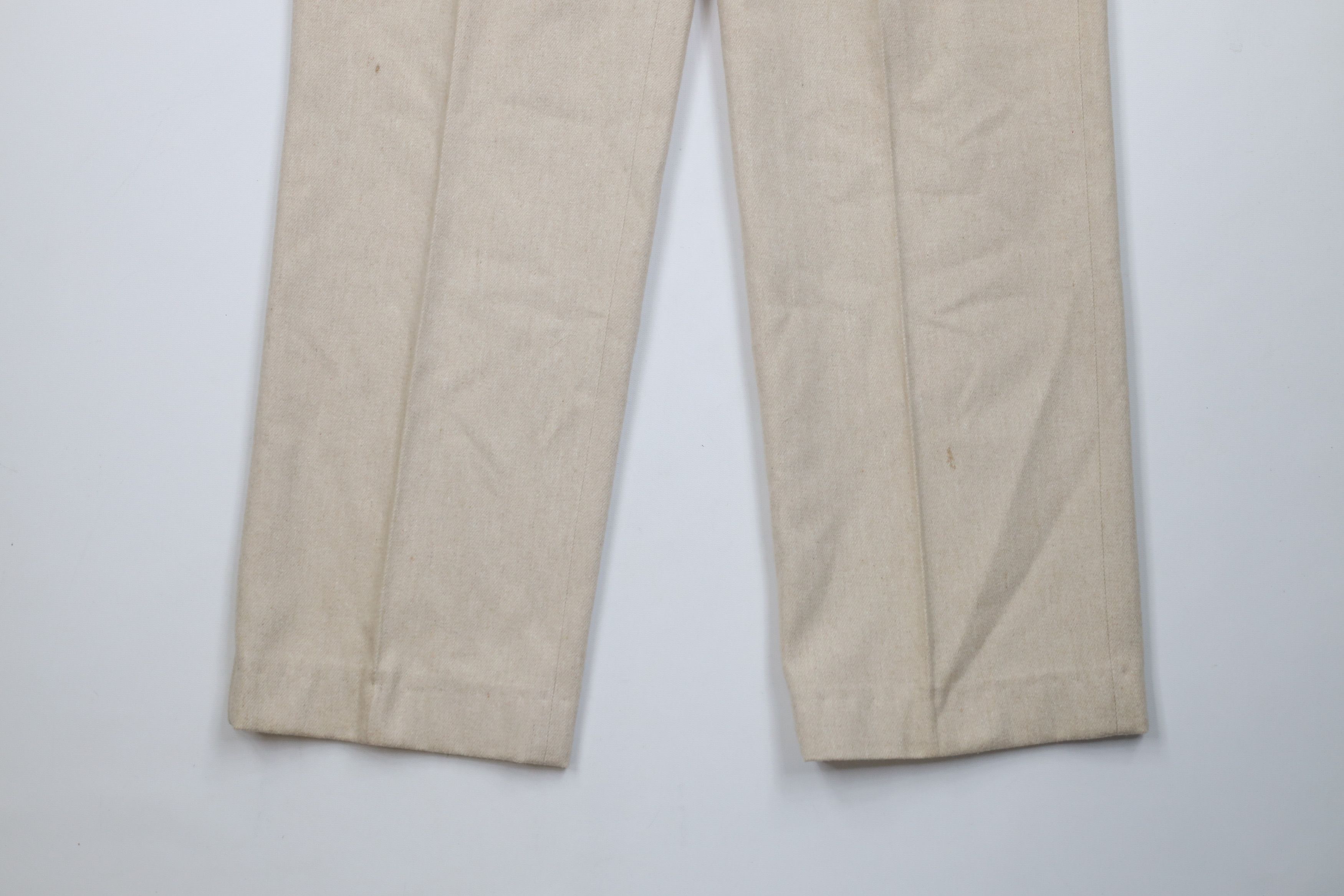 Vintage Vintage 60s Streetwear Wool Tweed Wide Leg Chino Pants USA Size US 34 / EU 50 - 4 Thumbnail