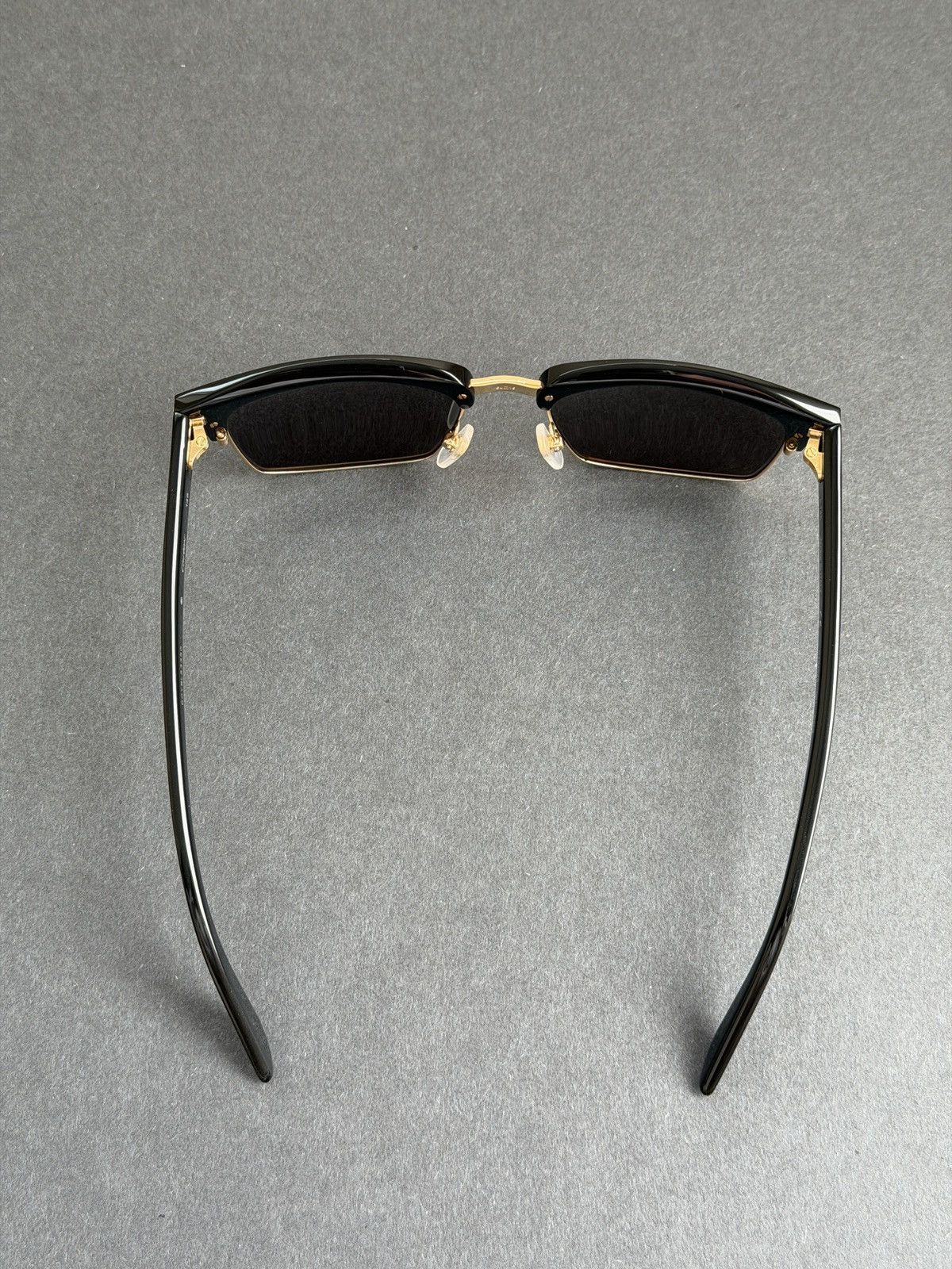 Cartier Cartier Black Square Acetate Metal Frame Sunglasses Size ONE SIZE - 8 Thumbnail