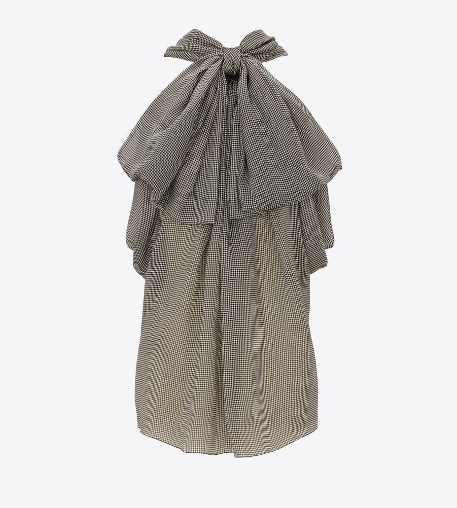 Saint Laurent Paris o1tp1o0125 Blouses in Grey Size XS / US 0-2 / IT 36-38 - 1 Preview